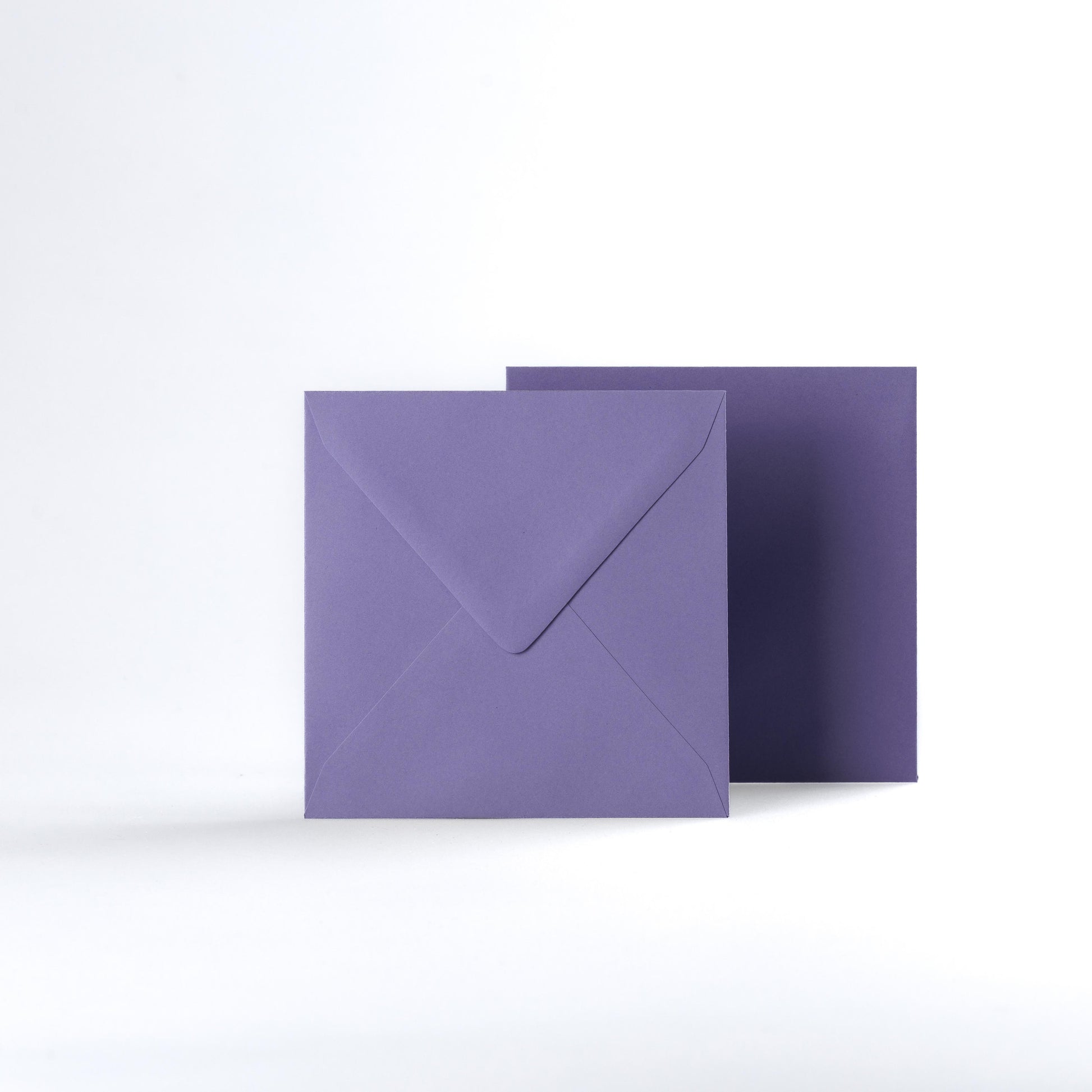 Purple Coloured Gummed V Flap Envelopes - 120gsm Square - 130 x 130mm
