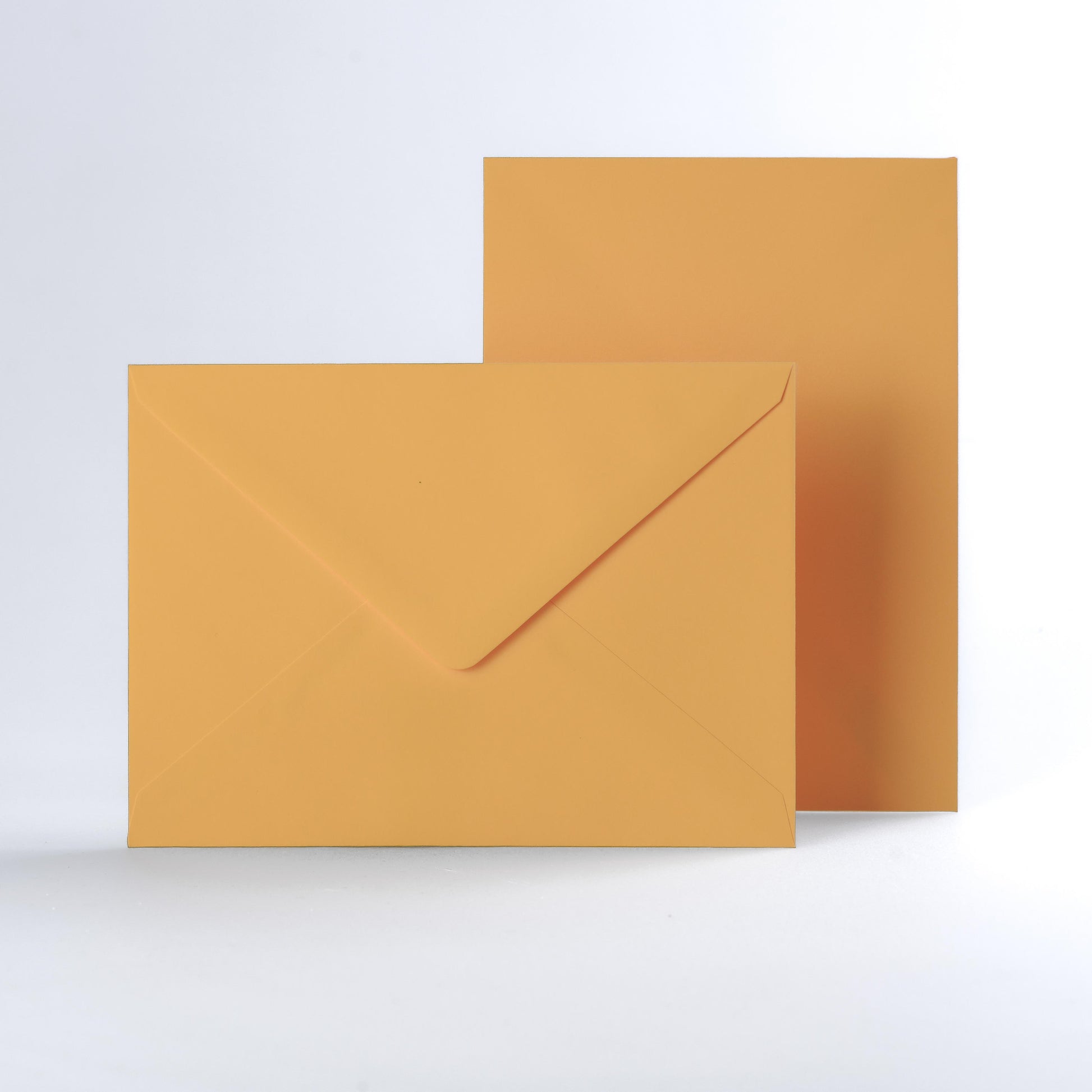 Dark Yellow Coloured Gummed V Flap Envelopes - 133 x 184mm