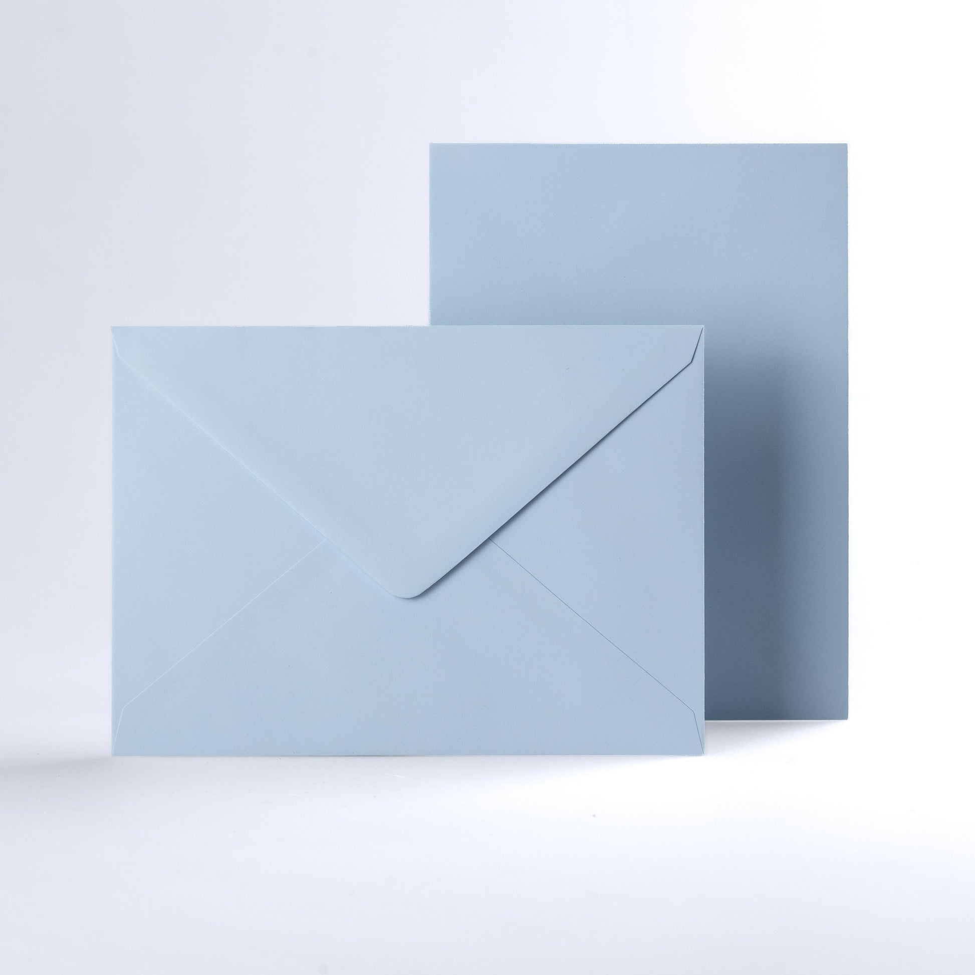 Pale Blue Coloured Gummed V Flap Envelopes - 133 x 184mm