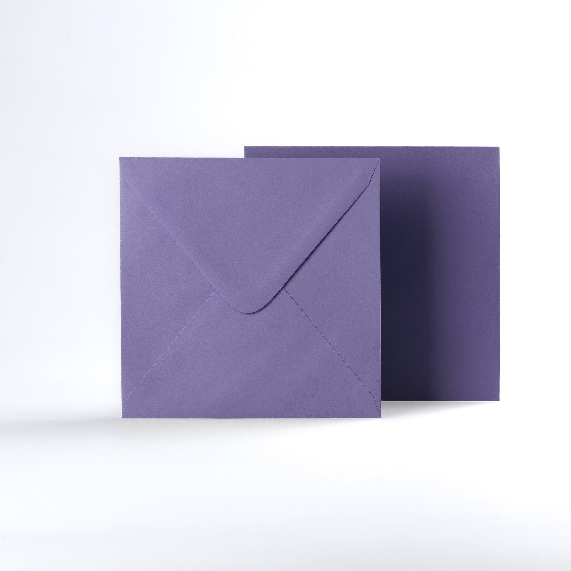 Purple Coloured Gummed V Flap Envelopes - 120gsm Square - 155 x 155mm