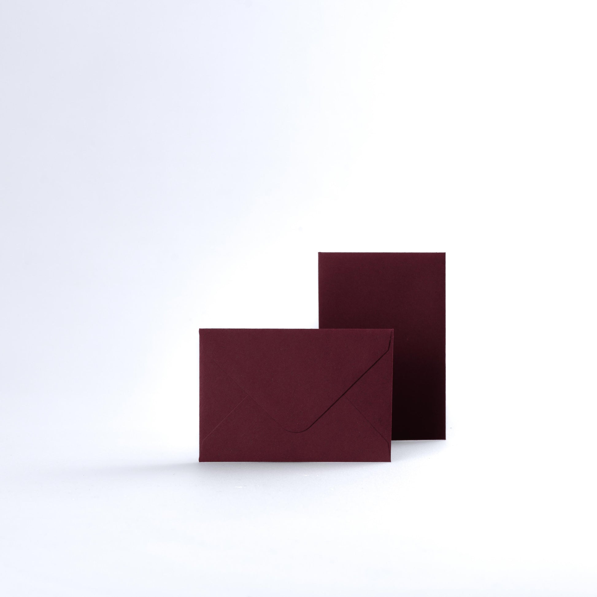 Burgundy Coloured Gummed V Flap Envelopes - Square - 155 x 155mm