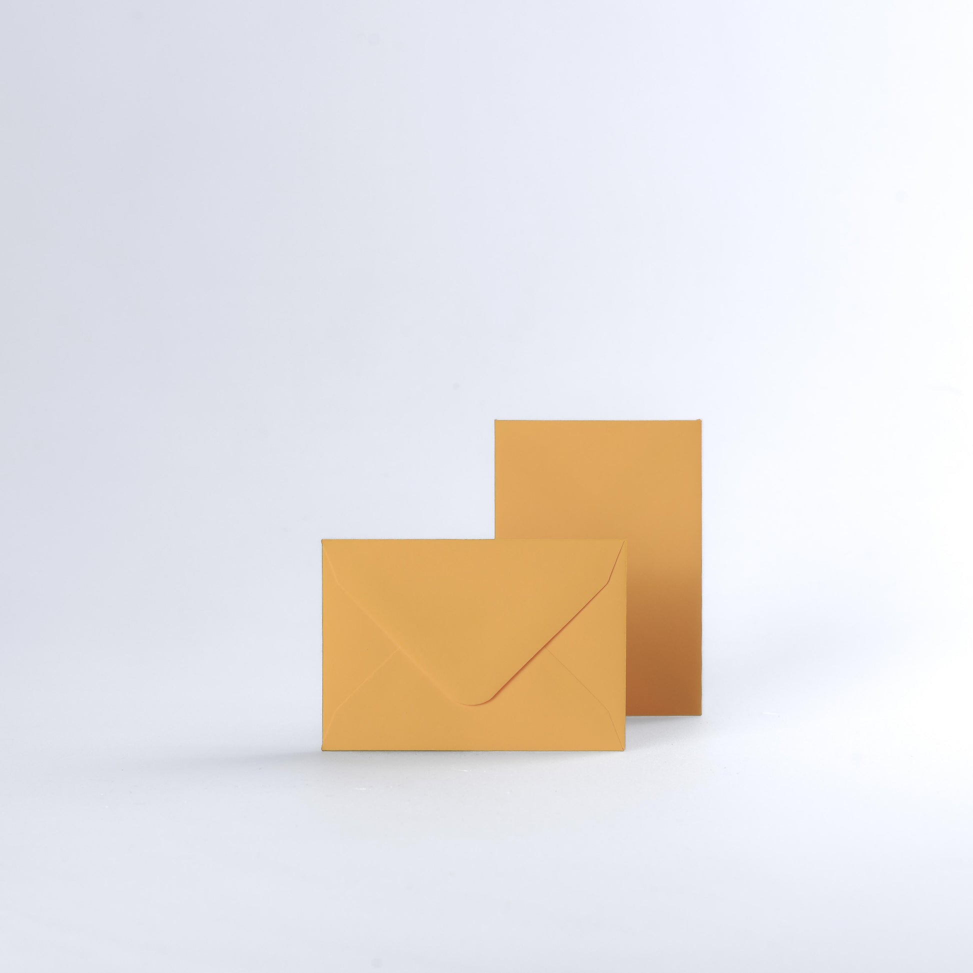 Dark Yellow Coloured Gummed V Flap Envelopes - 65 x 94mm
