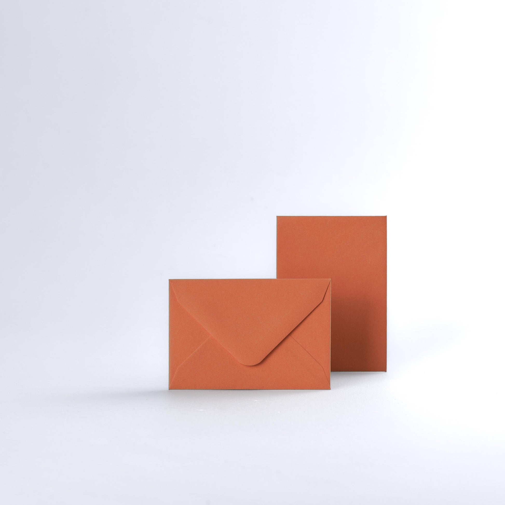 Orange Coloured Gummed V Flap Envelopes - 65 x 94mm