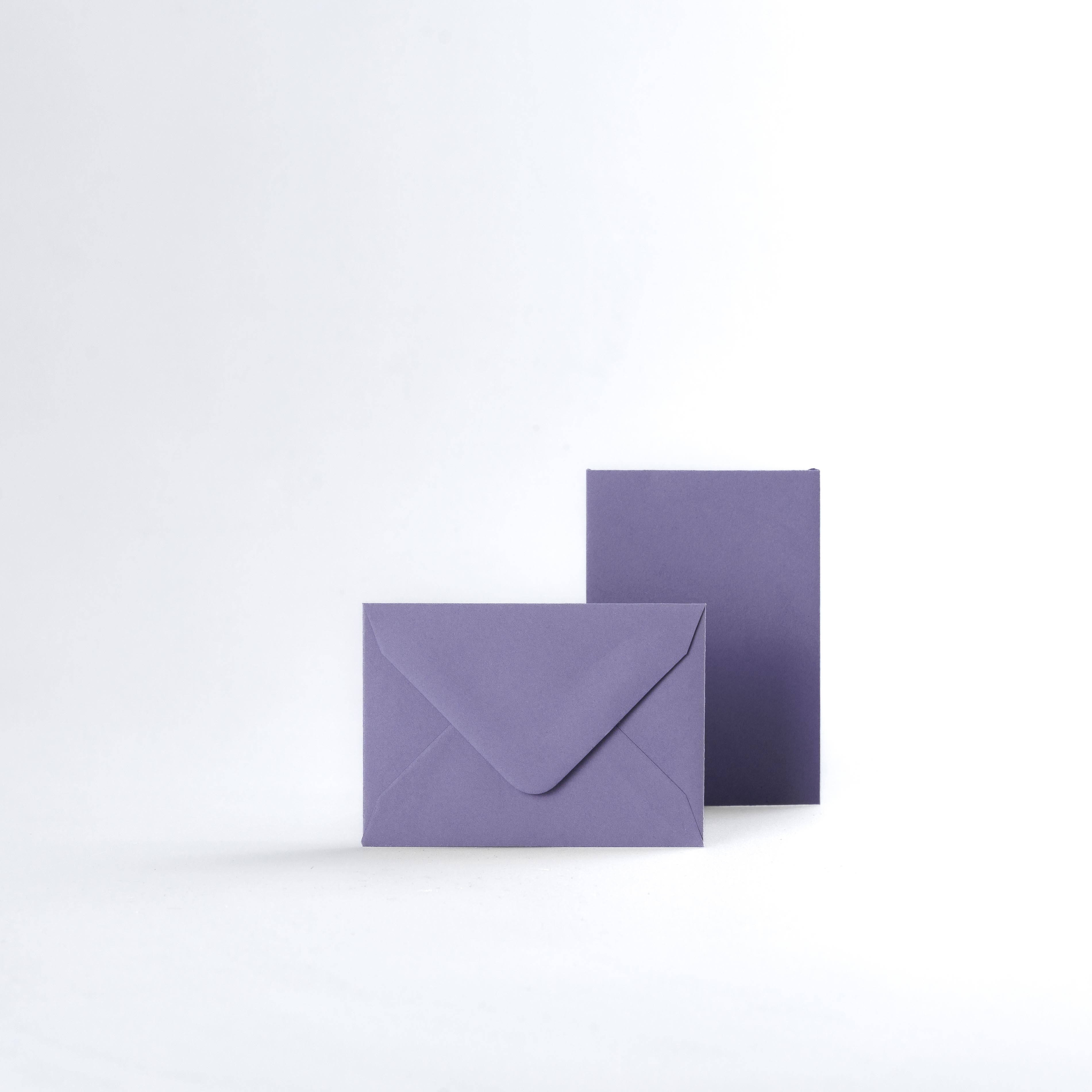 Purple Coloured Gummed V Flap Envelopes - 120gsm 65 x 94mm