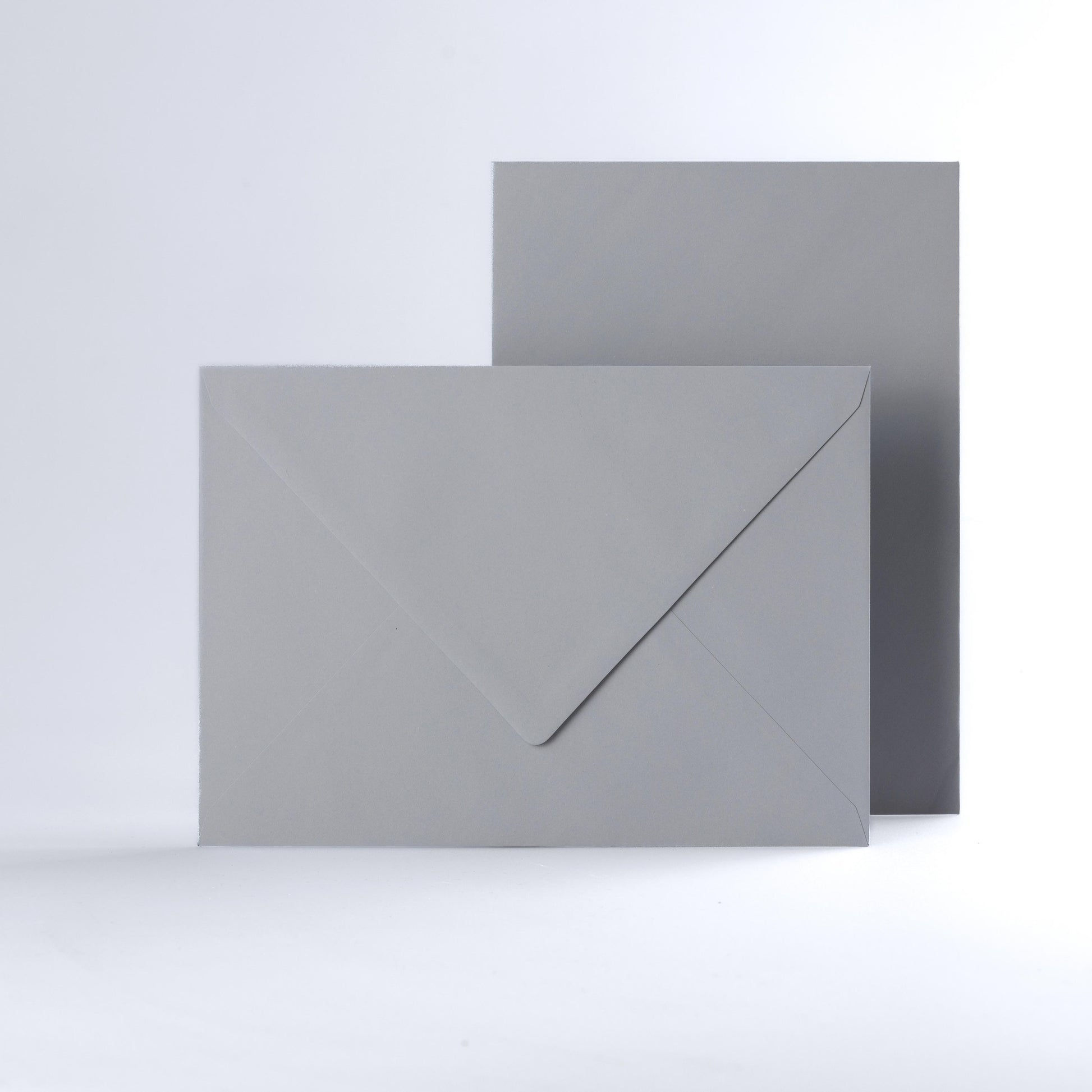 Pale Grey Coloured Gummed V Flap Envelopes - C5 - 162 x 229mm