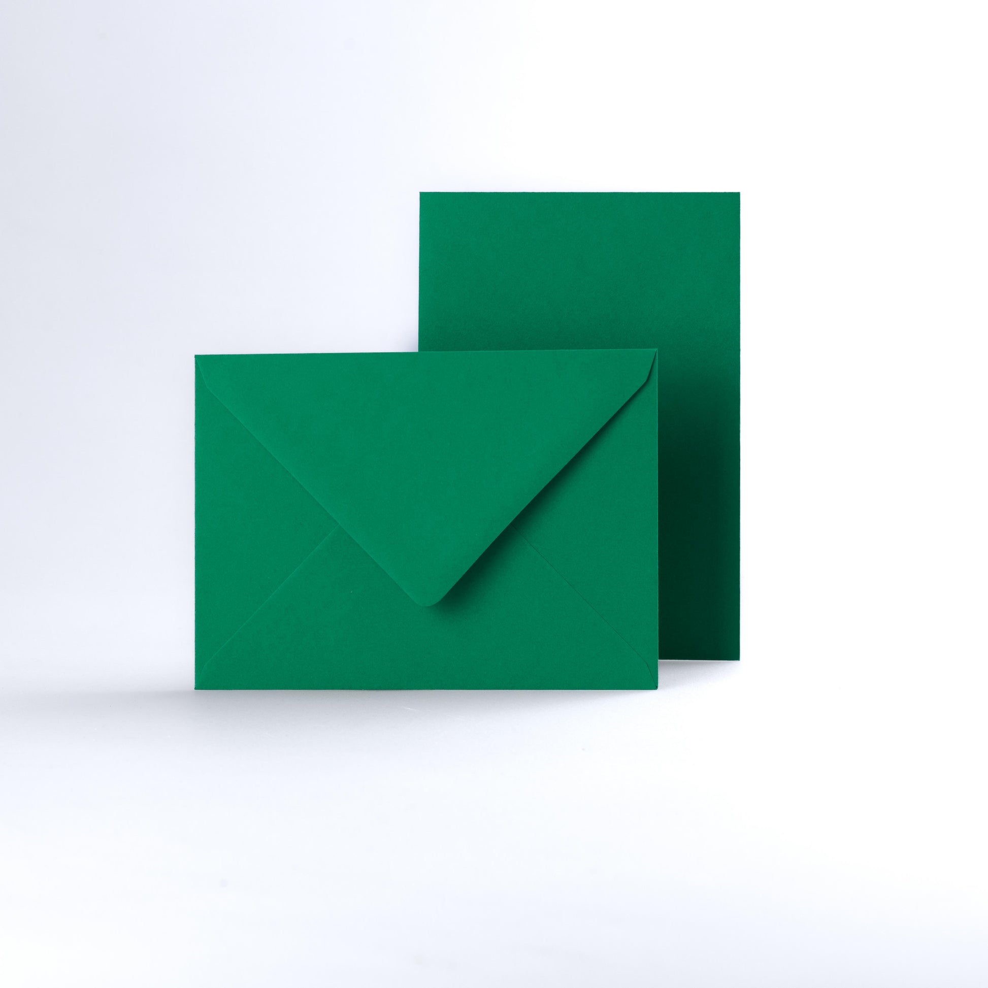 Dark Green Coloured Gummed V Flap Envelopes - C6 - 114 x 162mm