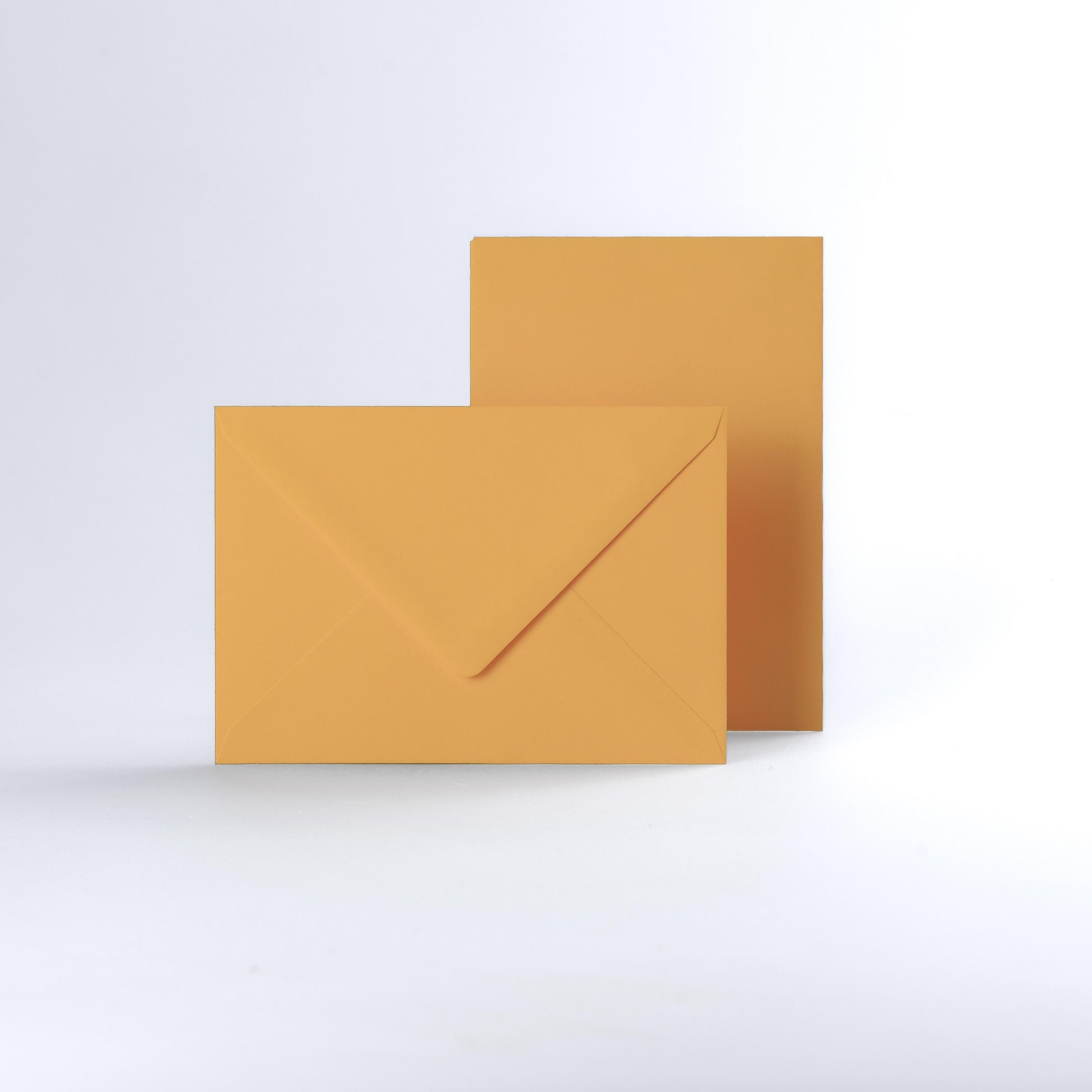 Dark Yellow Coloured Gummed V Flap Envelopes - C6 - 114 x 162mm
