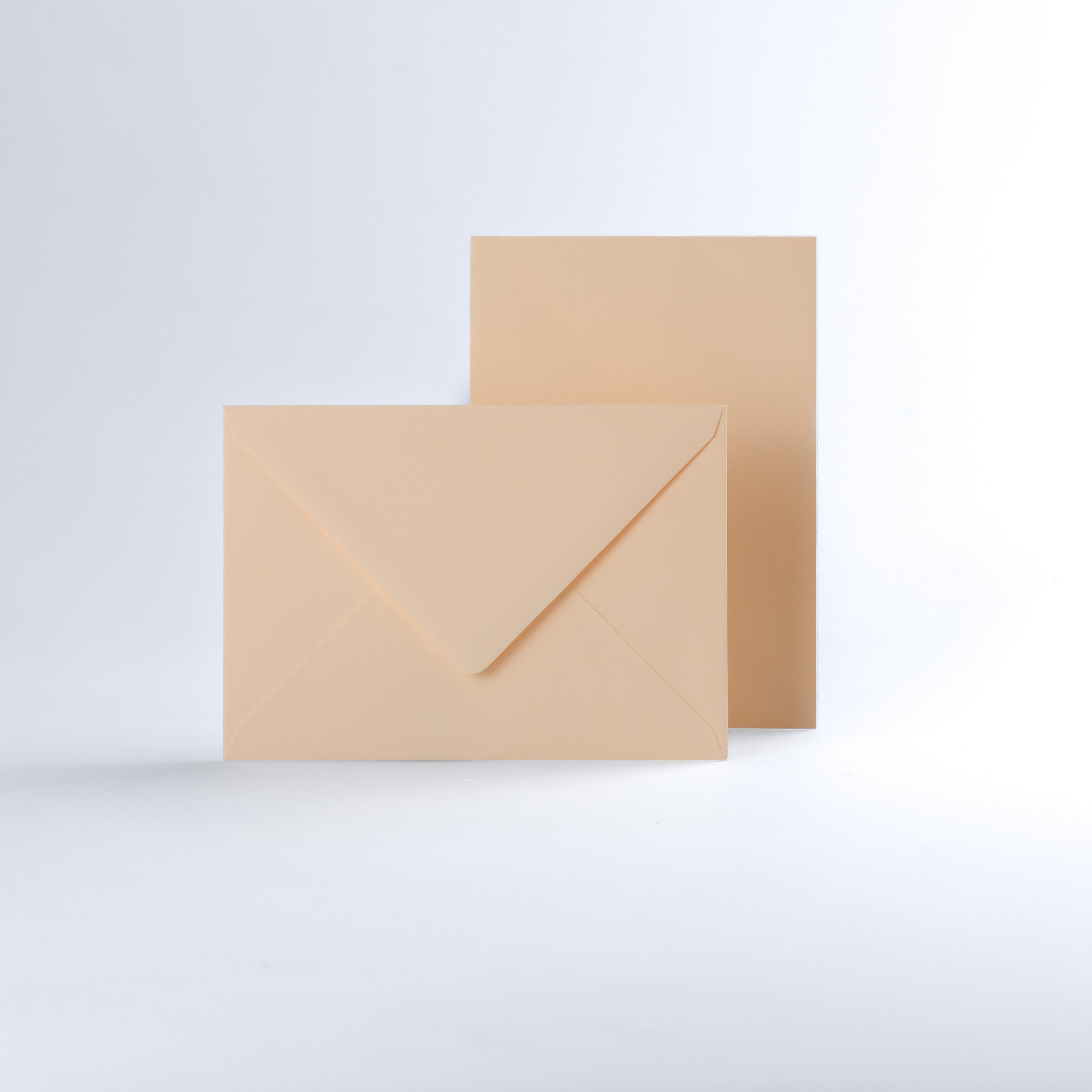 Magnolia Coloured Gummed V Flap Envelopes - C6 - 114 x 162mm