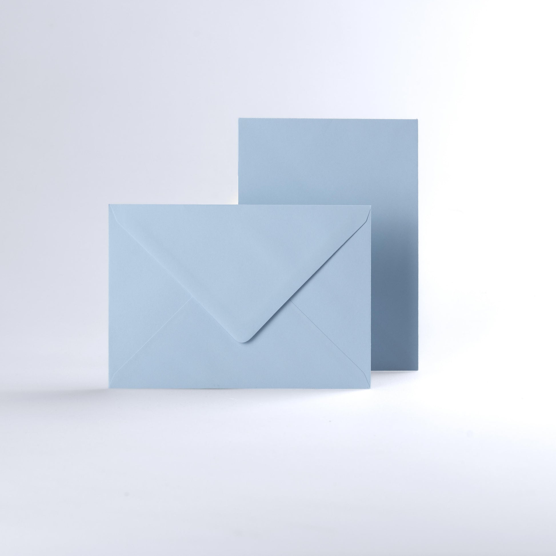 Pale Blue Coloured Gummed V Flap Envelopes - C6 - 114 x 162mm