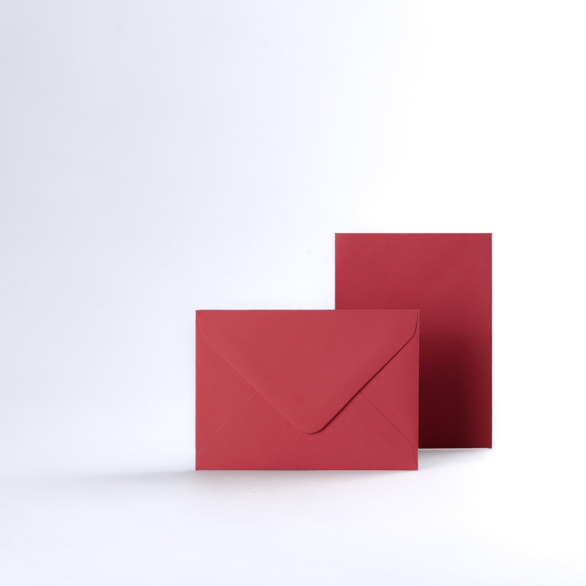 Bright Red Coloured Gummed V Flap Envelopes - C7 - 82 x 113mm