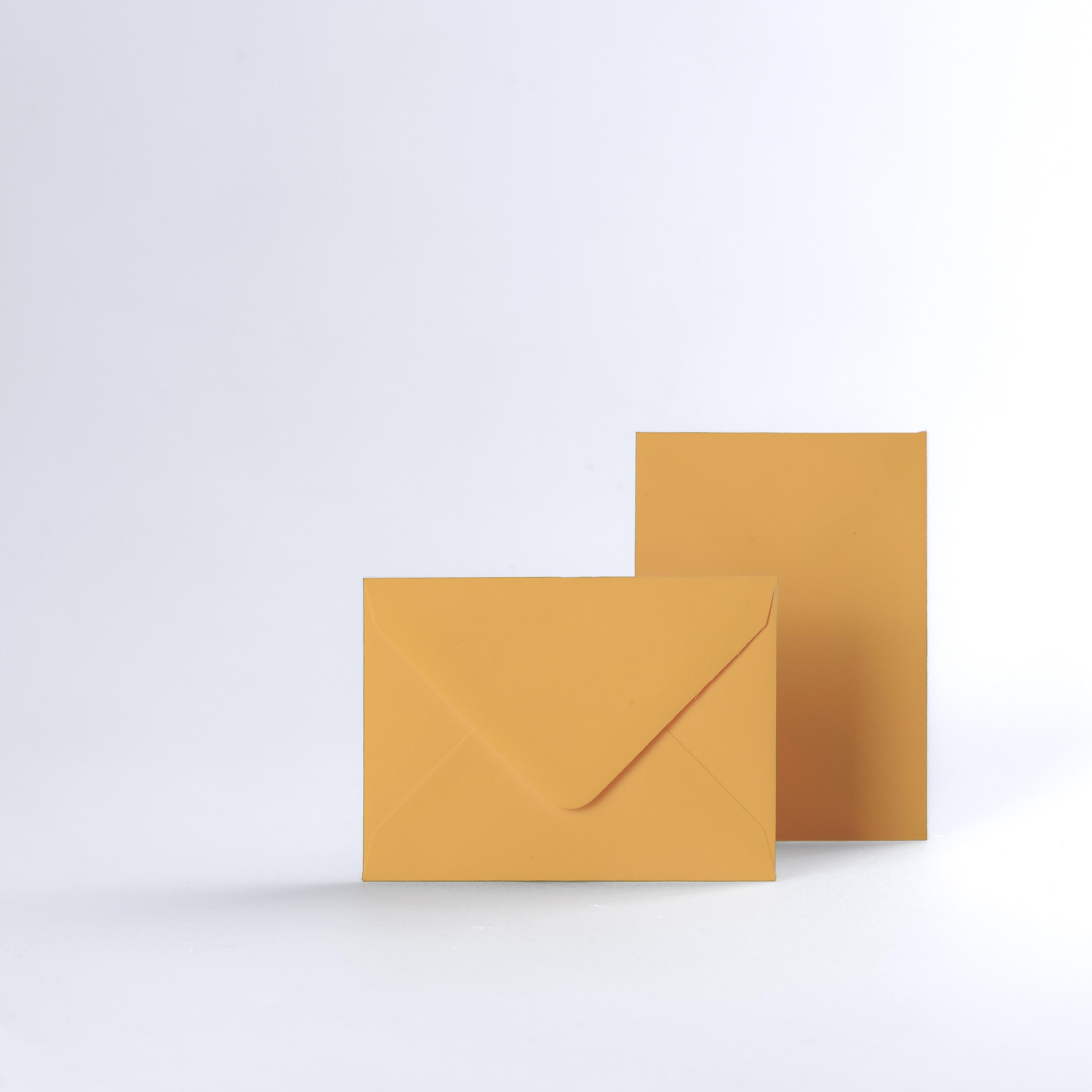 Dark Yellow Coloured Gummed V Flap Envelopes - C7 - 82 x 113mm