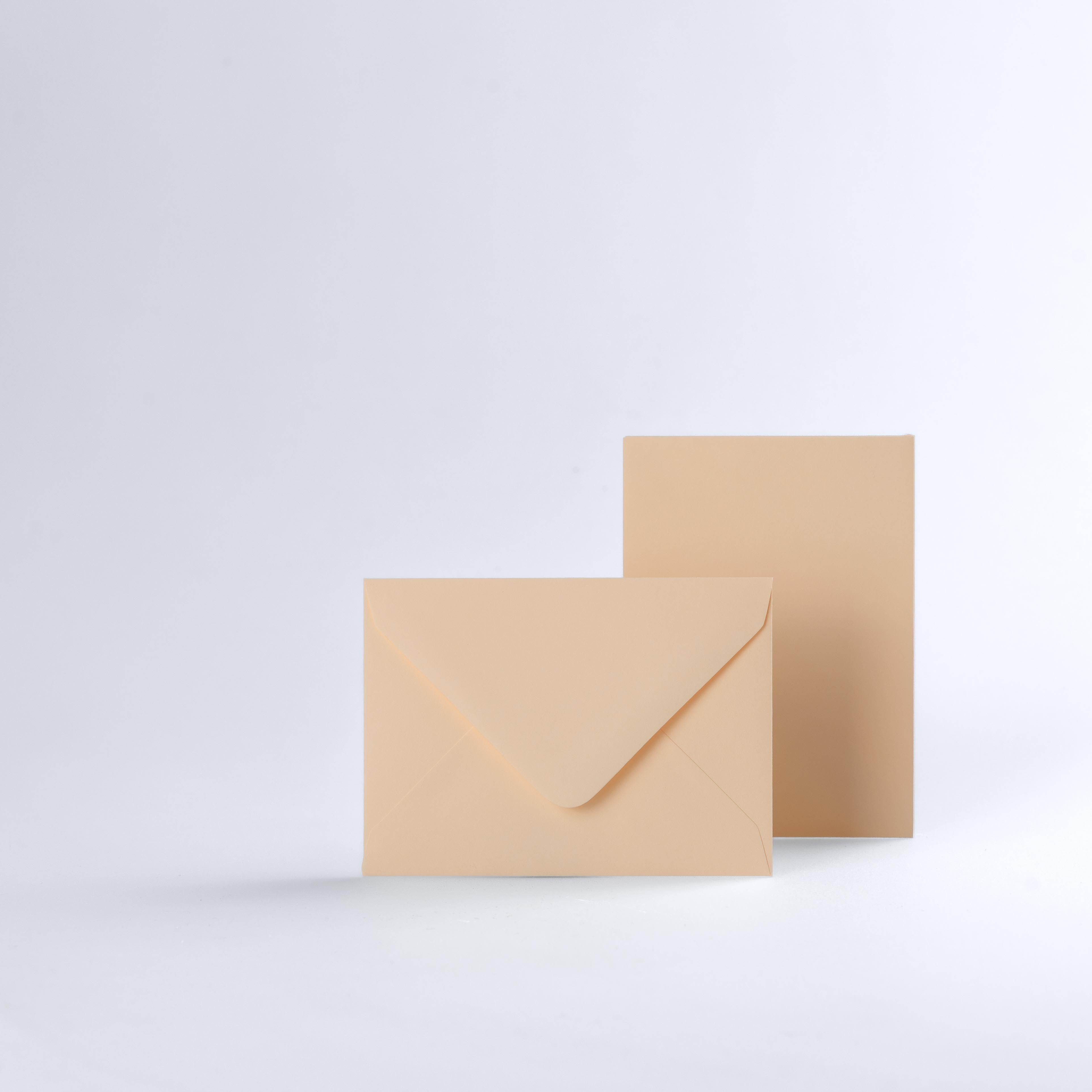 Magnolia Coloured Gummed V Flap Envelopes - C7 - 82 x 113mm