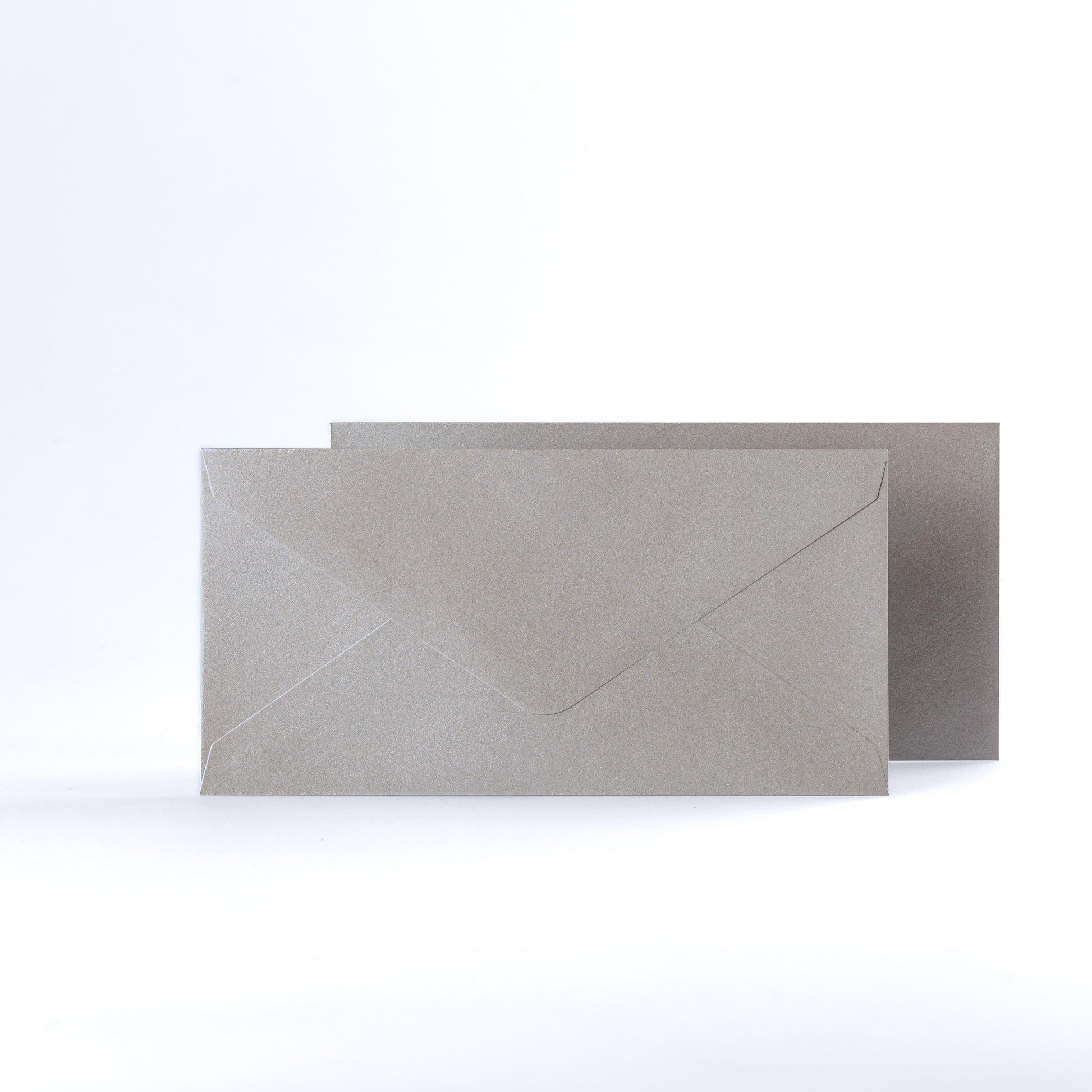 Silver Gummed V Flap Envelopes - DL - 110 x 220mm