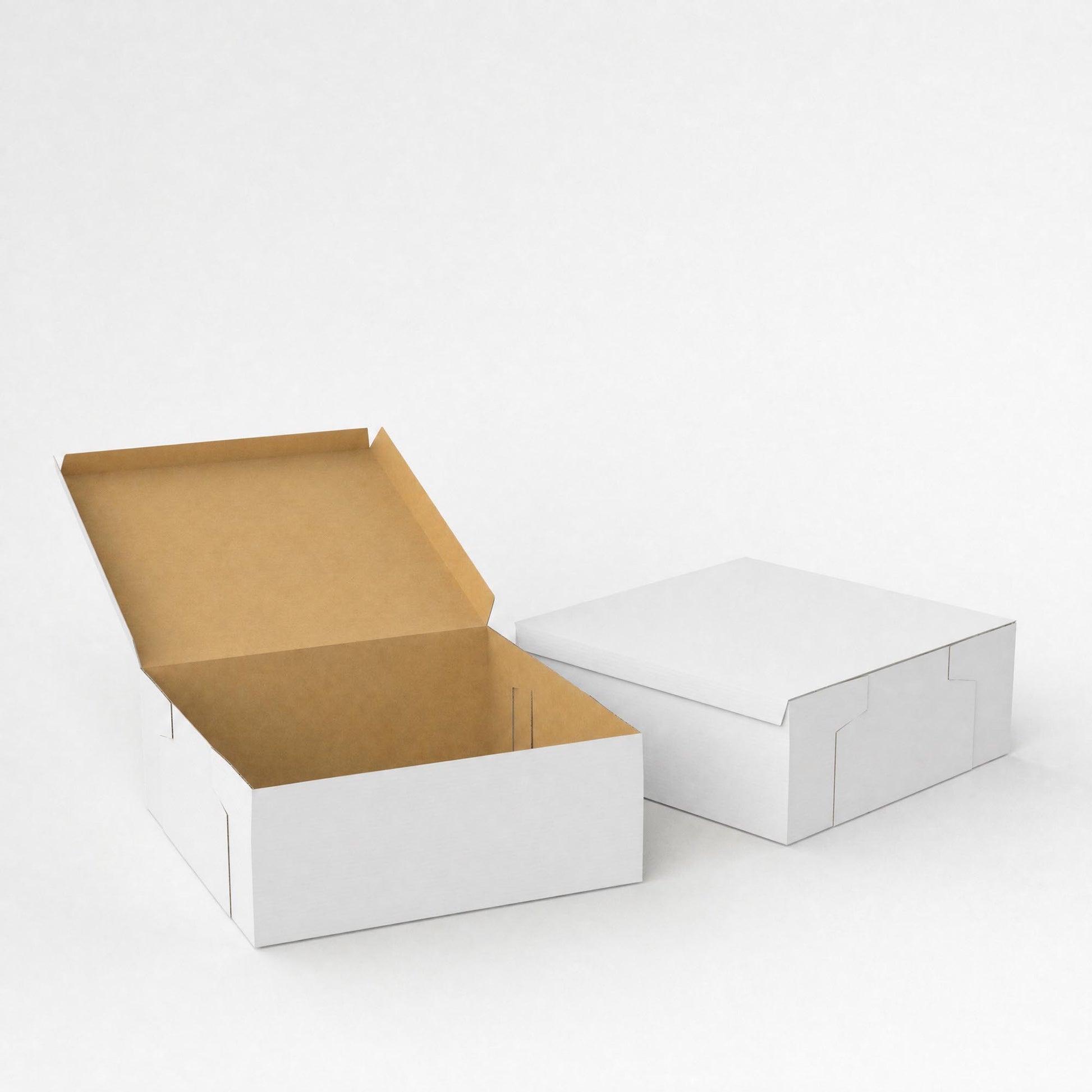 White Cardboard Boxes - 200 x 200 x 80mm