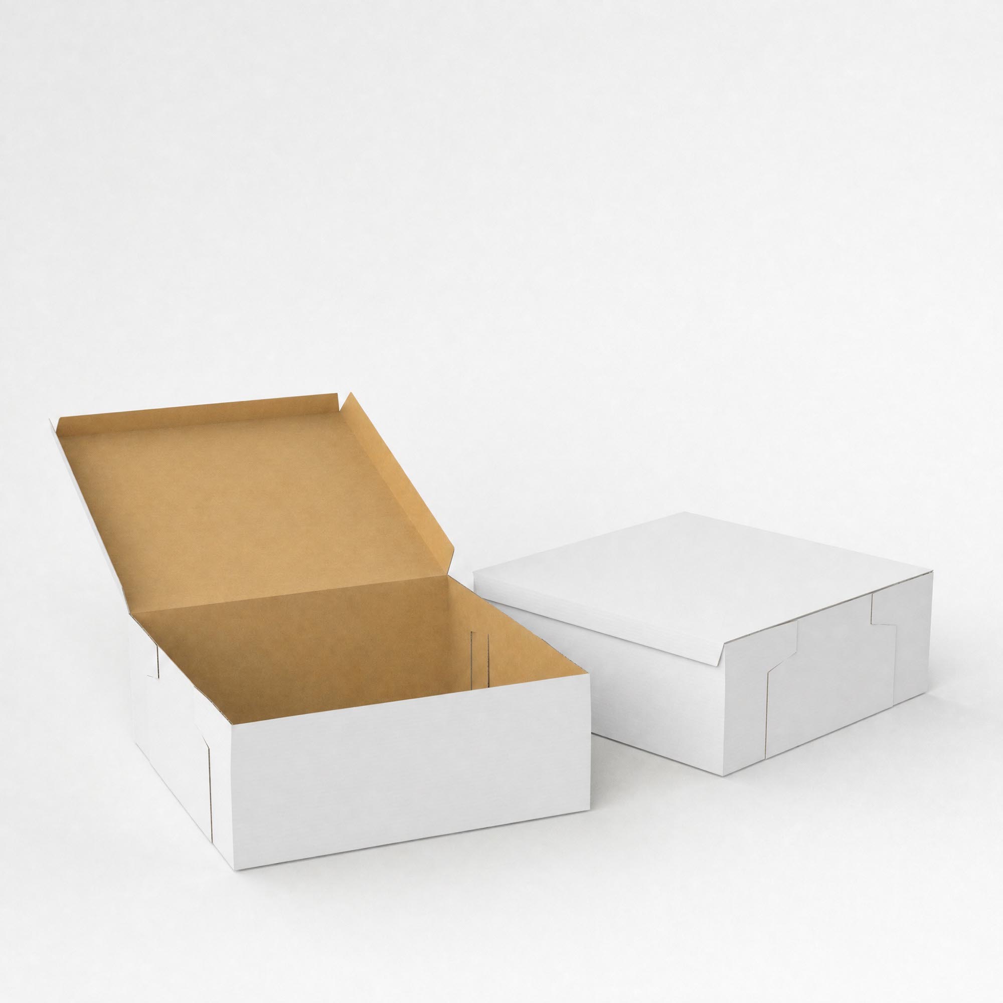 White Cardboard Boxes - 200 x 200 x 80mm