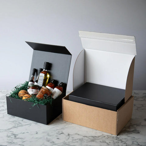 Black Magnetic Rigid Gift Box - 205 x 205 x 105mm