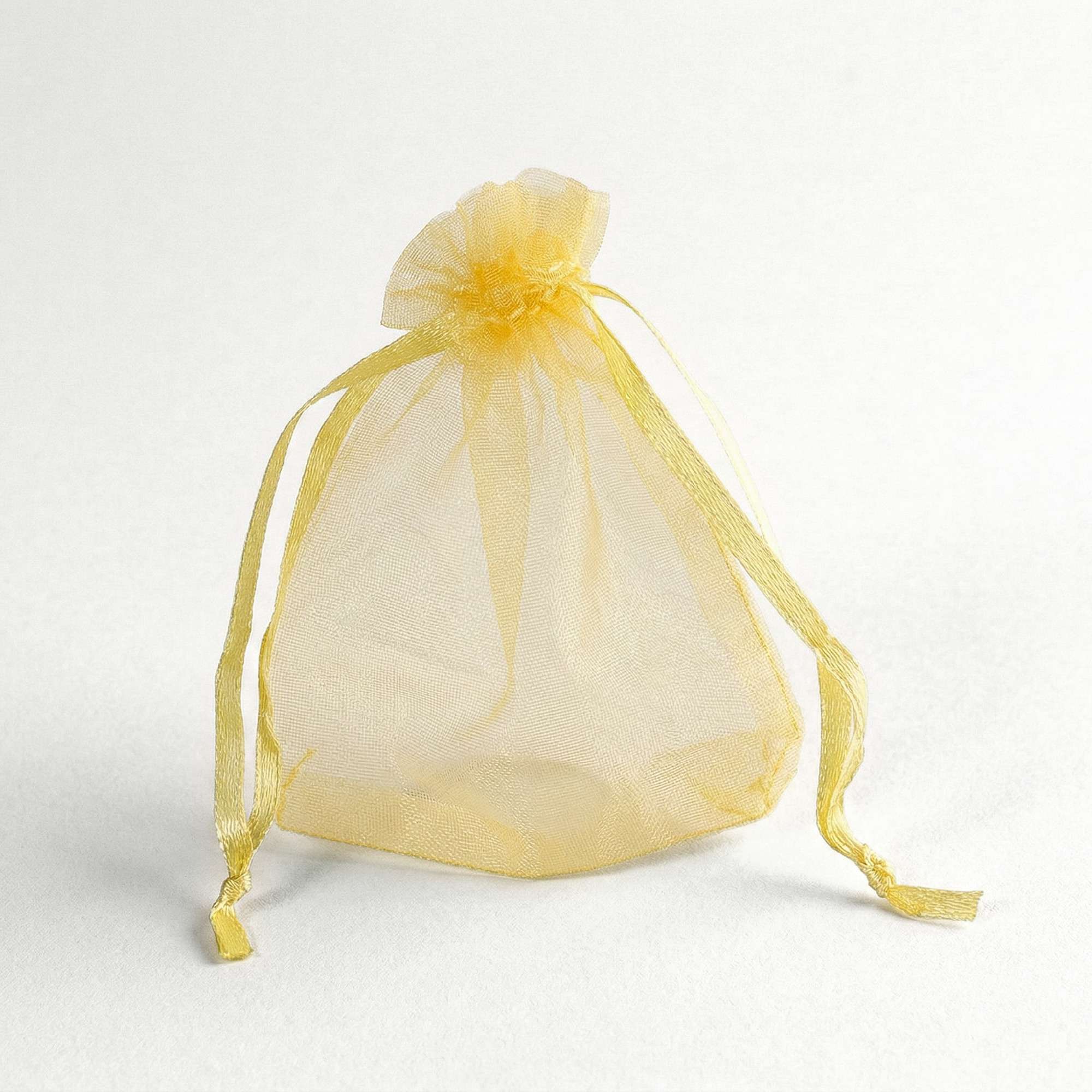 Golden Organza Bag - 90 x 70mm