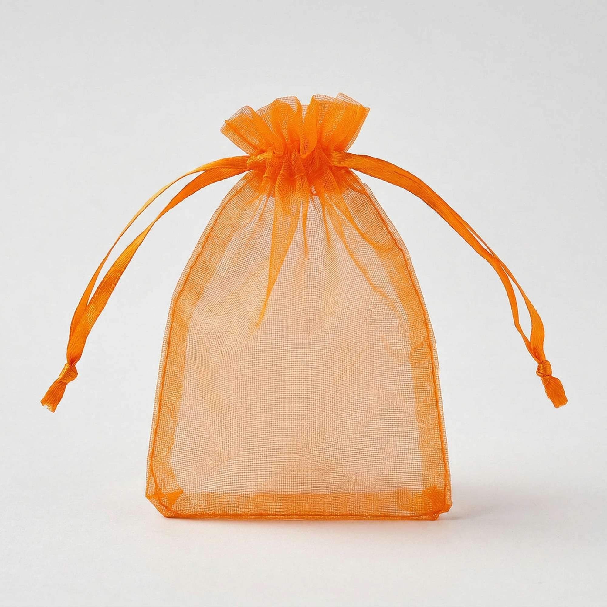 Orange Organza Bag - 90 x 70mm