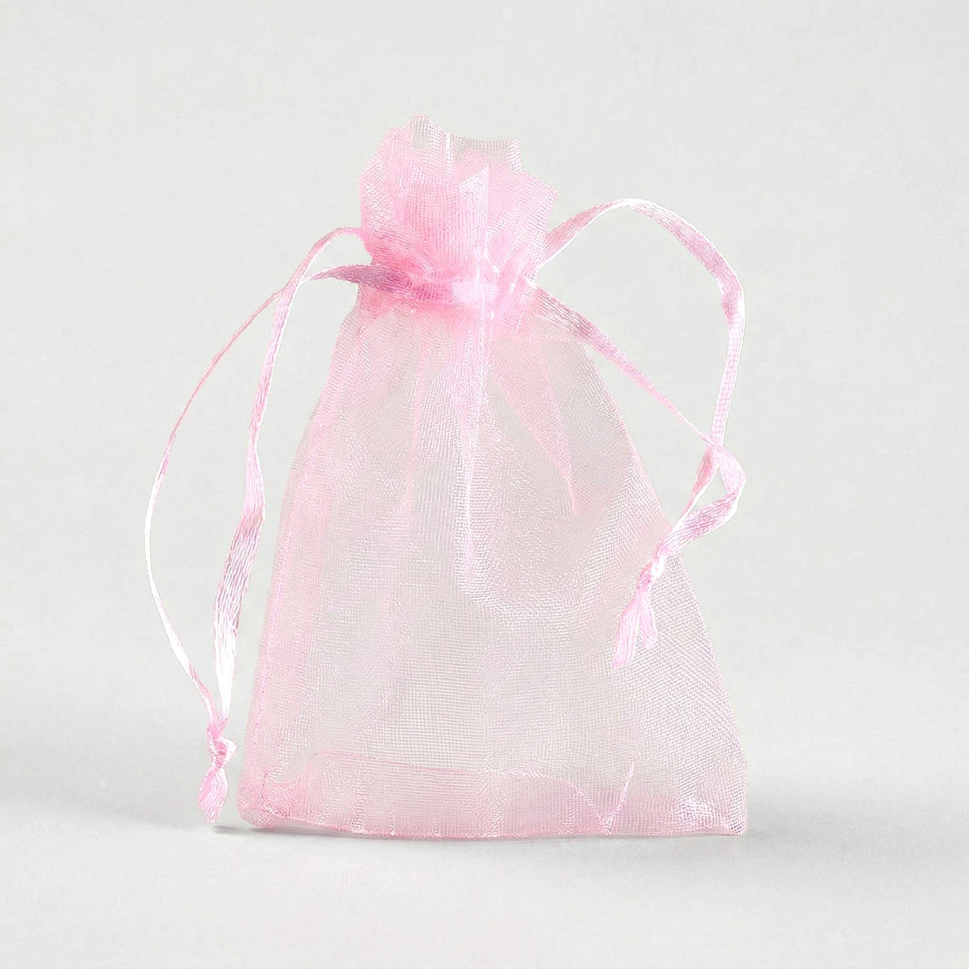 Pink Organza Bag - 90 x 70mm