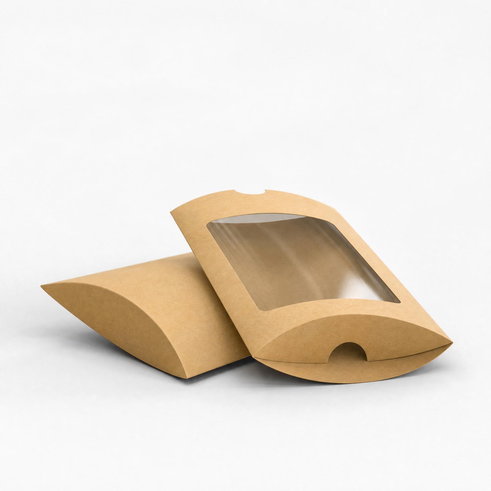 Manila Kraft Pillow Boxes - With Window C5 - 162 x 229mm