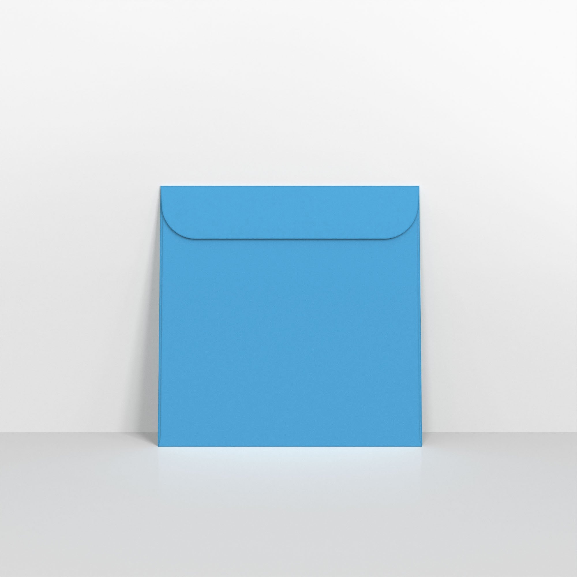 Blue Coloured Peel and Seal Envelopes - Without Window Square - 126 x 126mm