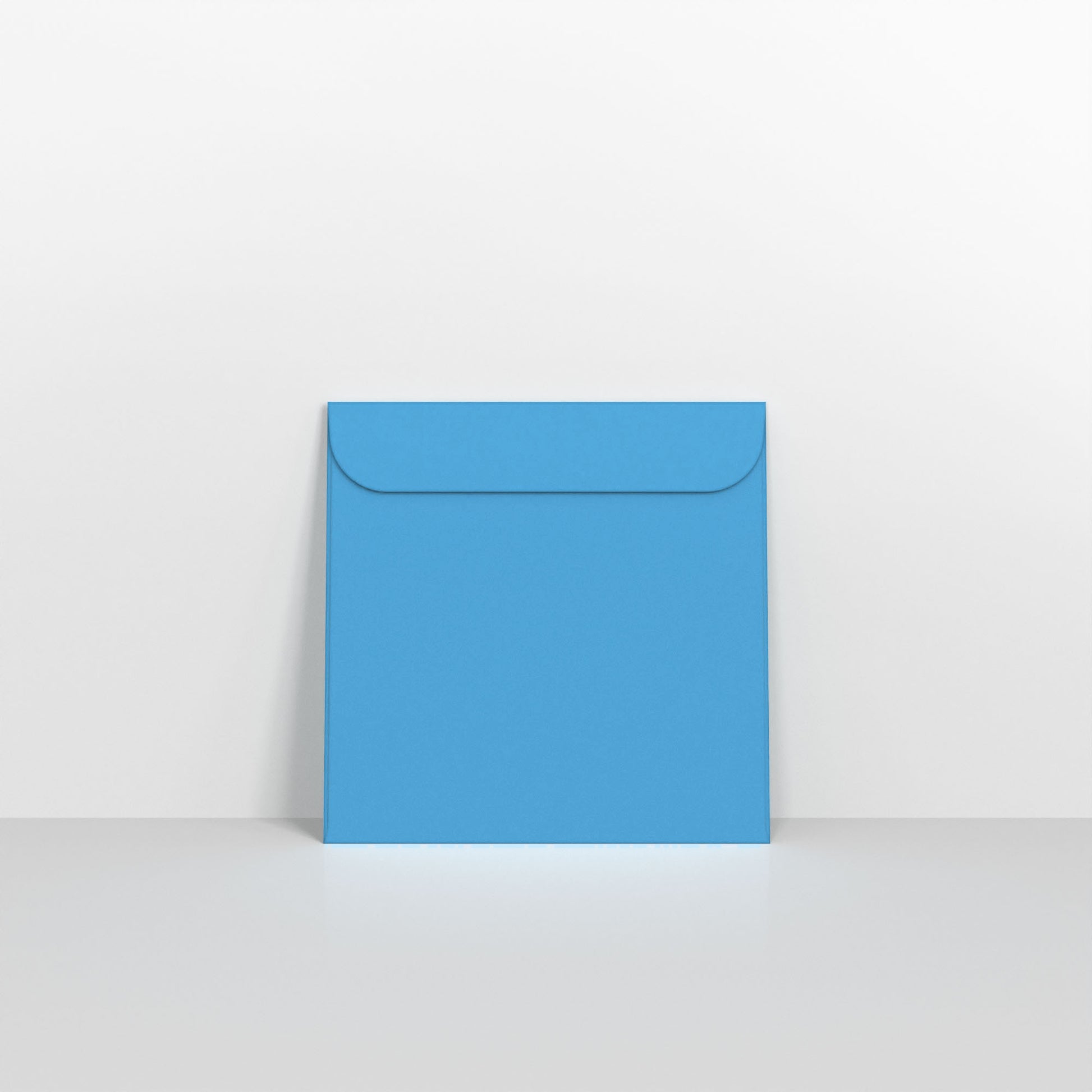 Blue Coloured Peel and Seal Envelopes - Without Window Square - 85 x 85mm
