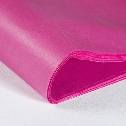 Recycled Tissue Paper (20 Sheet Pack) - 500 x 375mm Fuchsia Pink