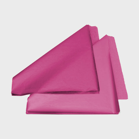 Recycled Tissue Paper (20 Sheet Pack) - 500 x 375mm Fuchsia Pink