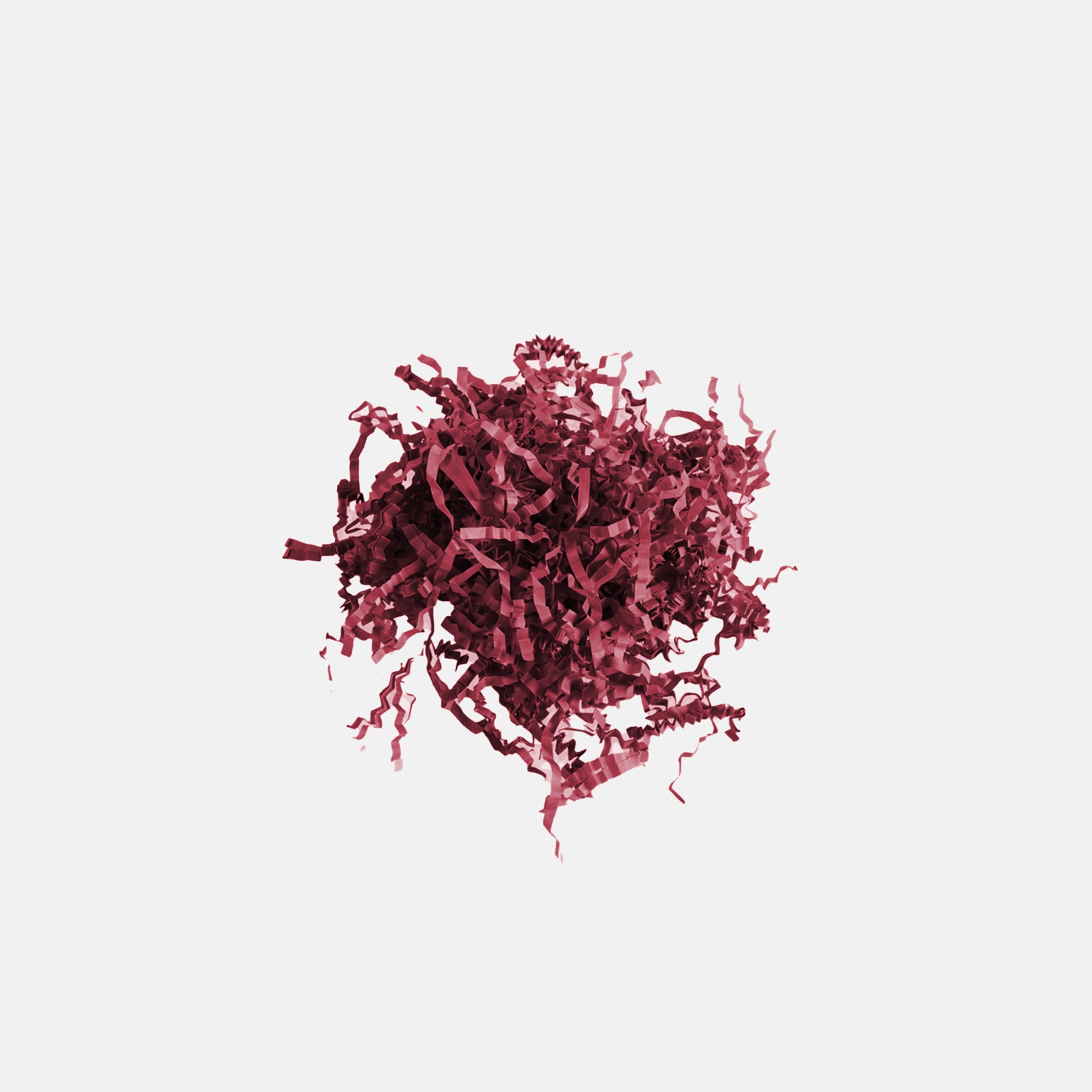 Zig Zag Shredded Packing Paper - 250g Burgundy