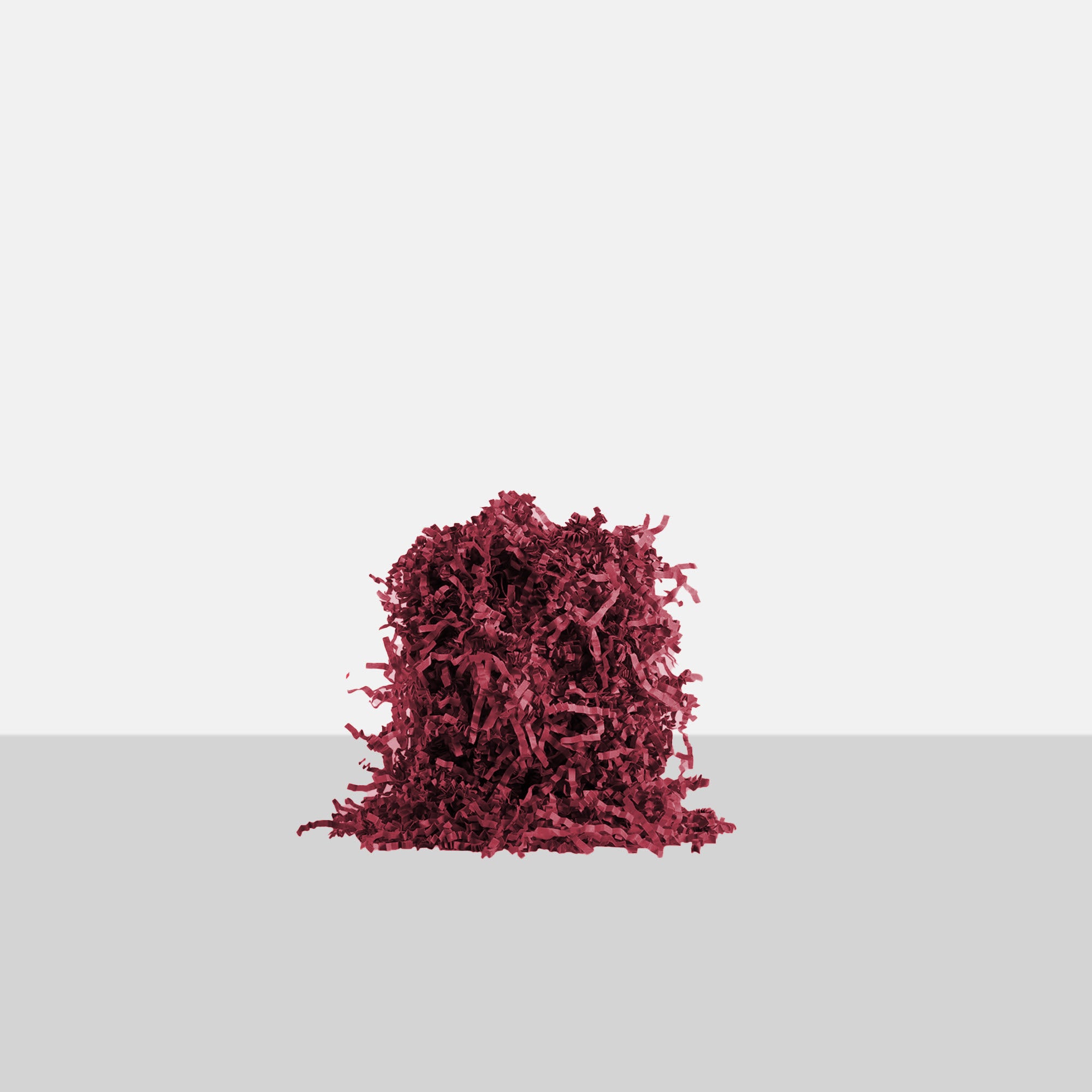 Zig Zag Shredded Packing Paper - 250g Burgundy