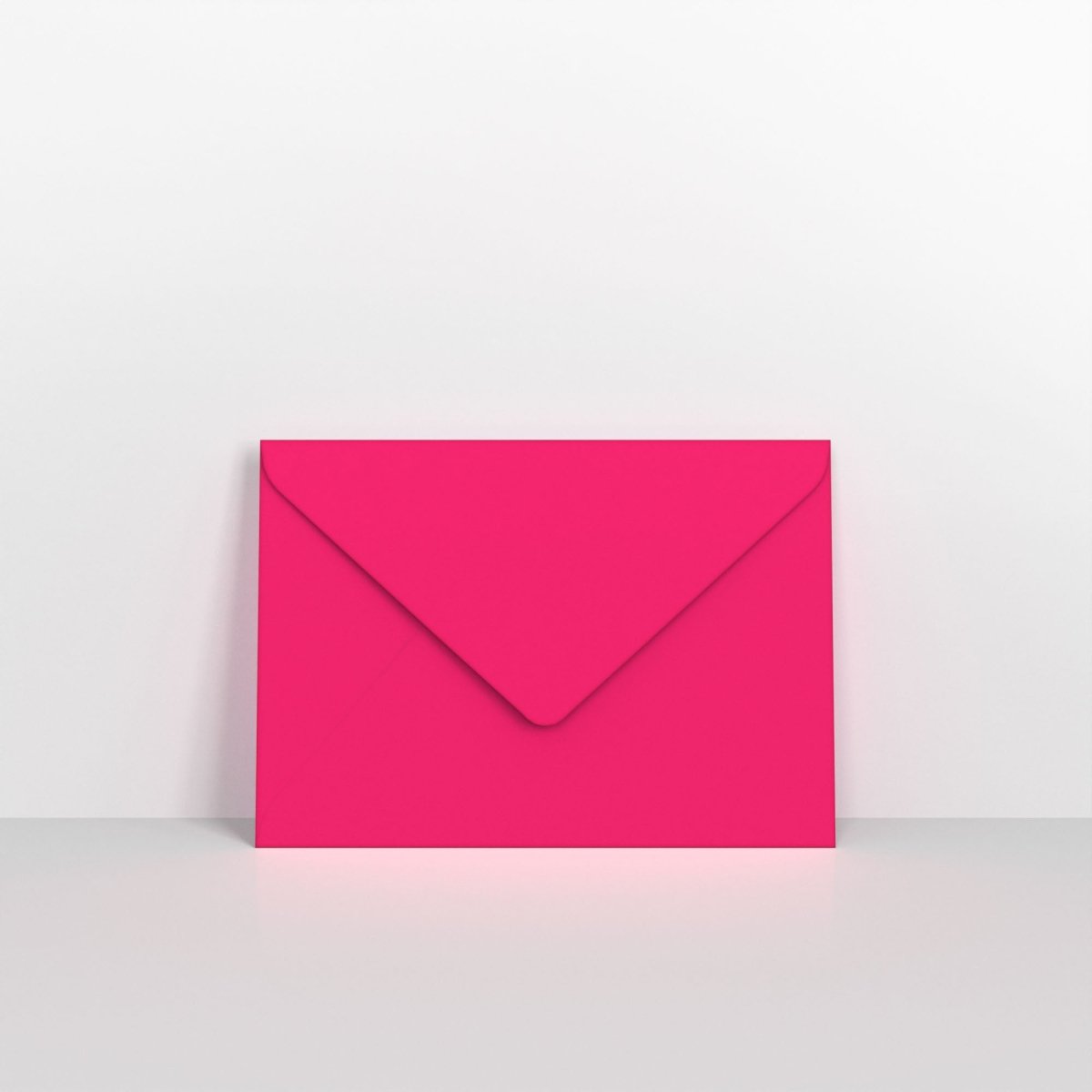 Fuchsia Pink Coloured Gummed V Flap Envelopes - 125 x 175mm