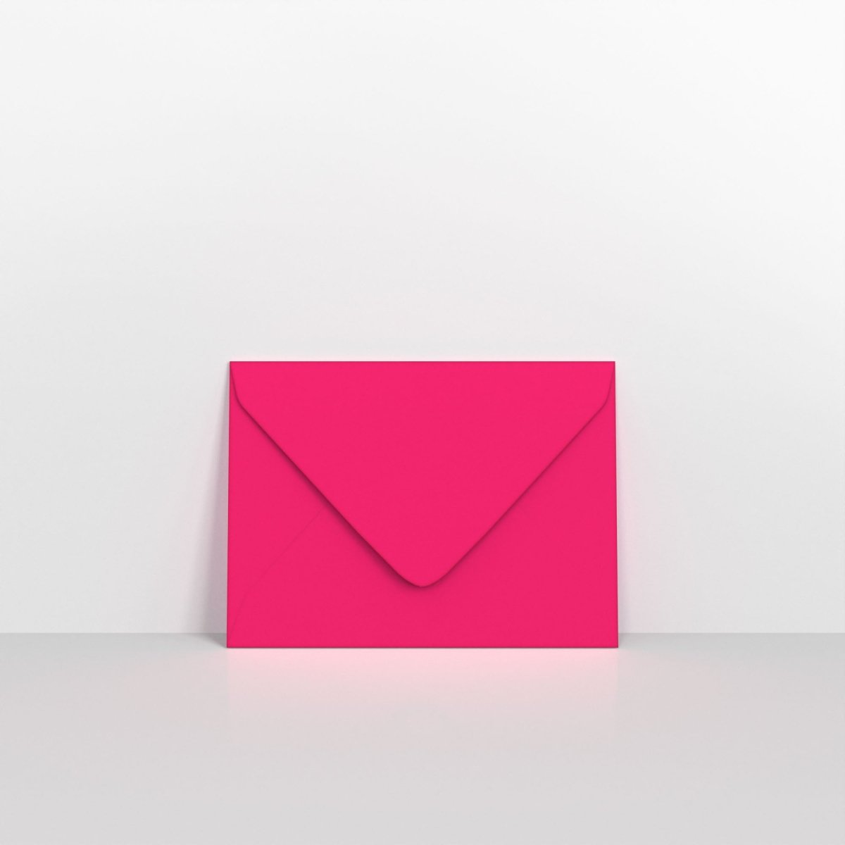 Fuchsia Pink Coloured Gummed V Flap Envelopes - 133 x 184mm