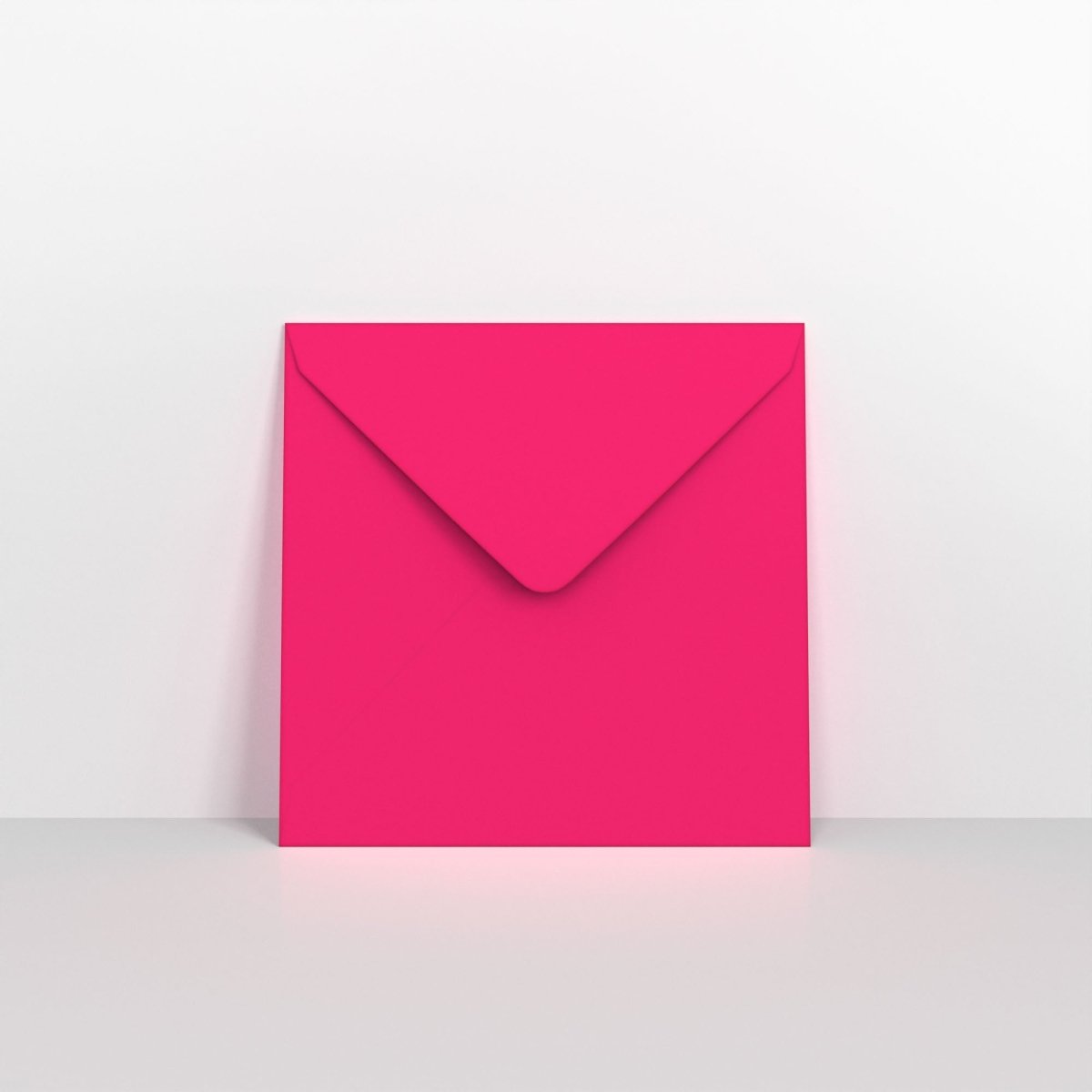 Fuchsia Pink Coloured Gummed V Flap Envelopes - Square - 140 x 140mm