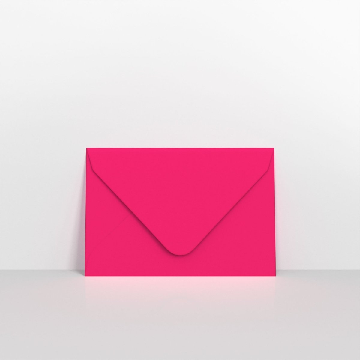 Fuchsia Pink Coloured Gummed V Flap Envelopes - 62 x 94mm