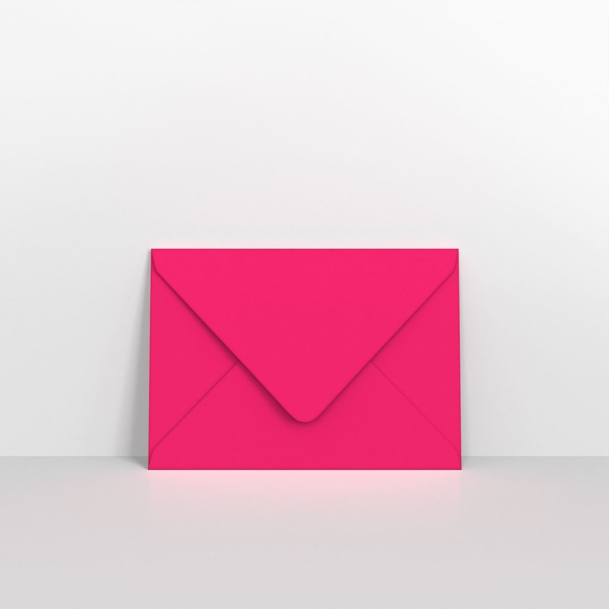 Fuchsia Pink Coloured Gummed V Flap Envelopes - C6 - 114 x 162mm