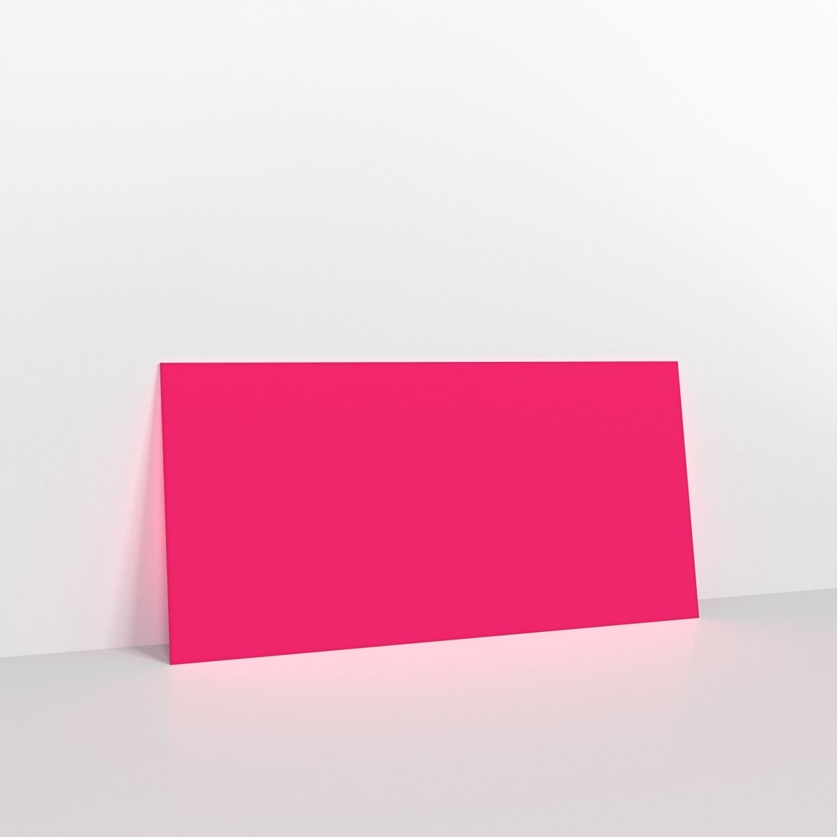 Fuchsia Pink Coloured Gummed V Flap Envelopes - DL - 110 x 220mm