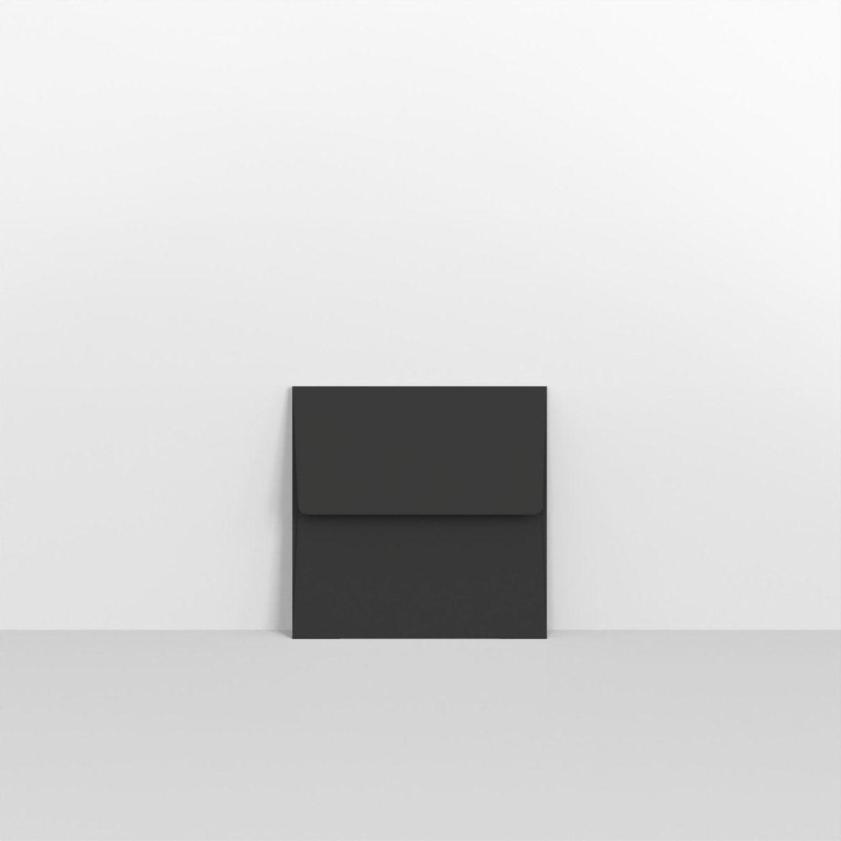 Black Coloured Peel and Seal Envelopes - Without Window Square - 80 x 80mm