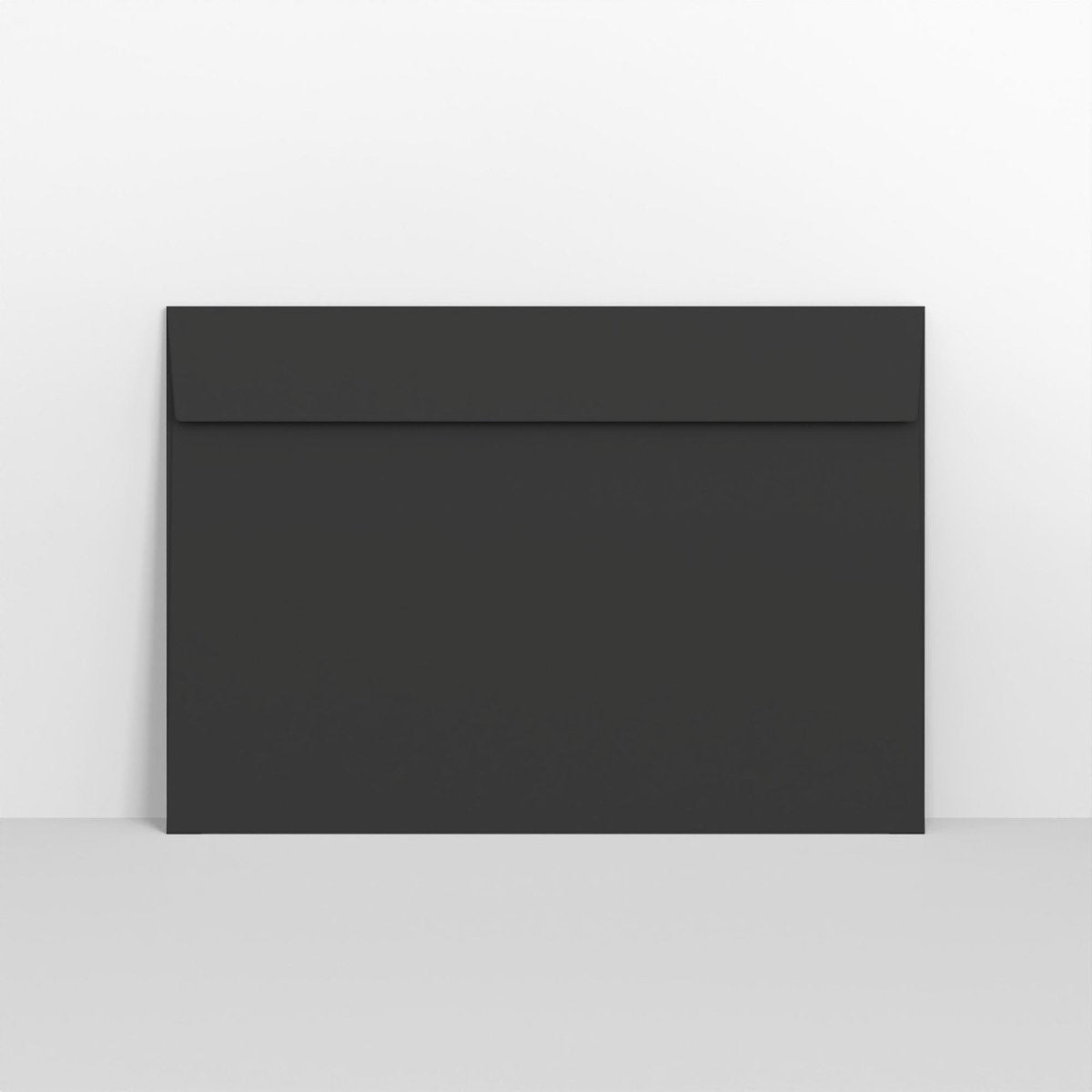 Black Coloured Peel and Seal Envelopes - Without Window C4 - 229 x 324mm