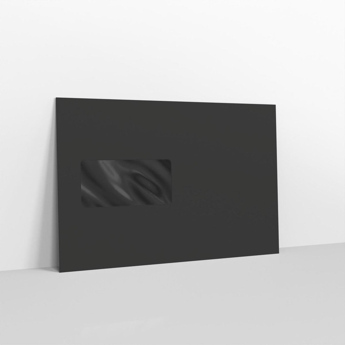 Black Coloured Peel and Seal Envelopes - With Window C5 - 162 x 229mm