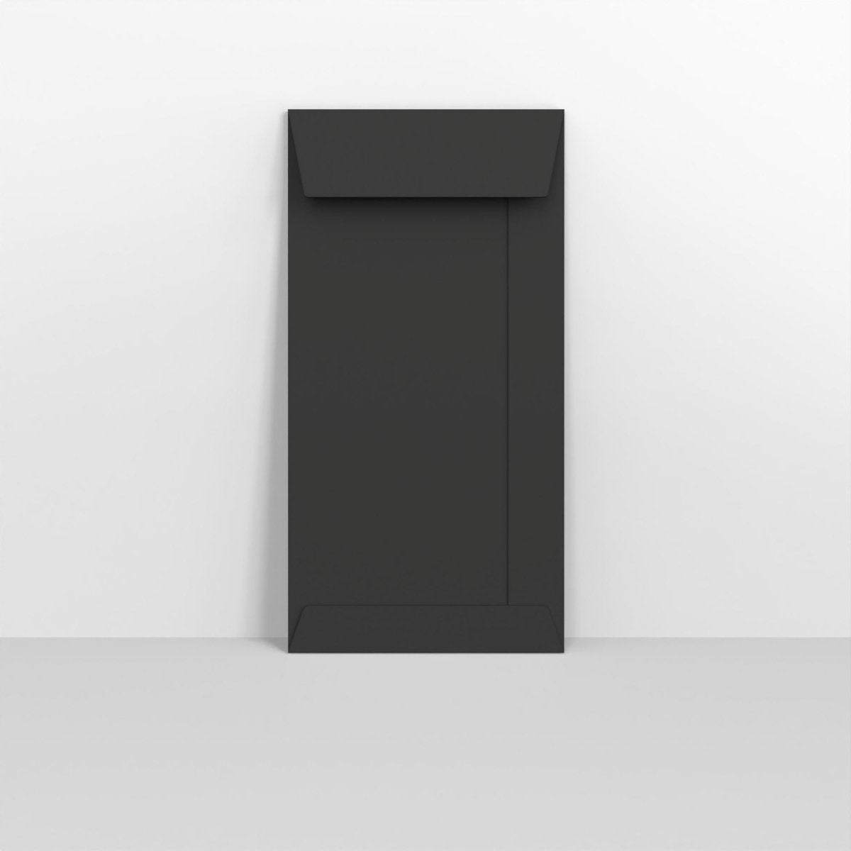 Black Coloured Peel and Seal Envelopes - Without Window DL - 220 x 110mm