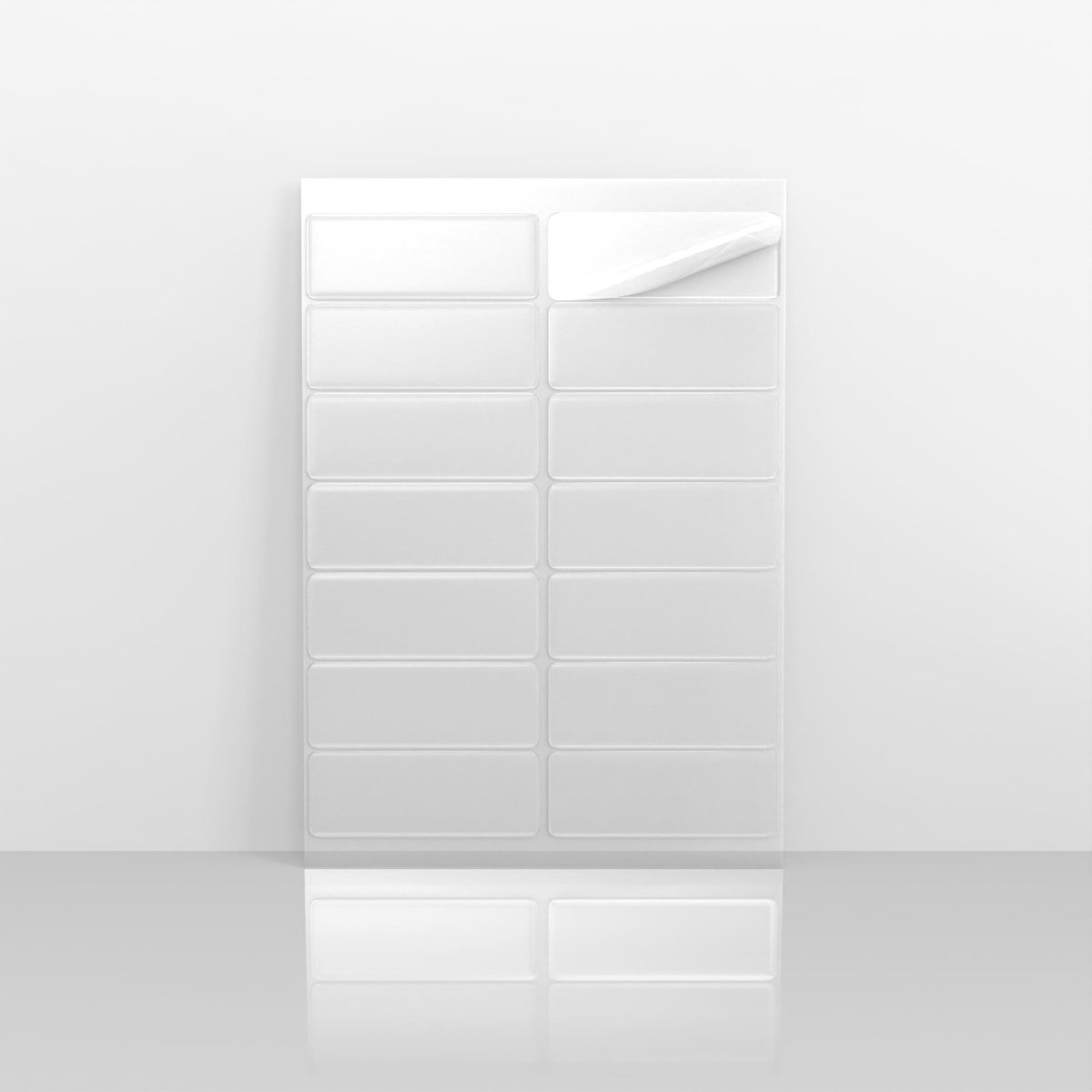 Rectangular Labels - Clear 99 x 38mm