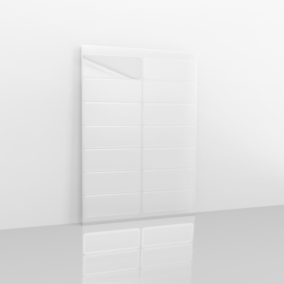 Rectangular Labels - Clear 99 x 38mm