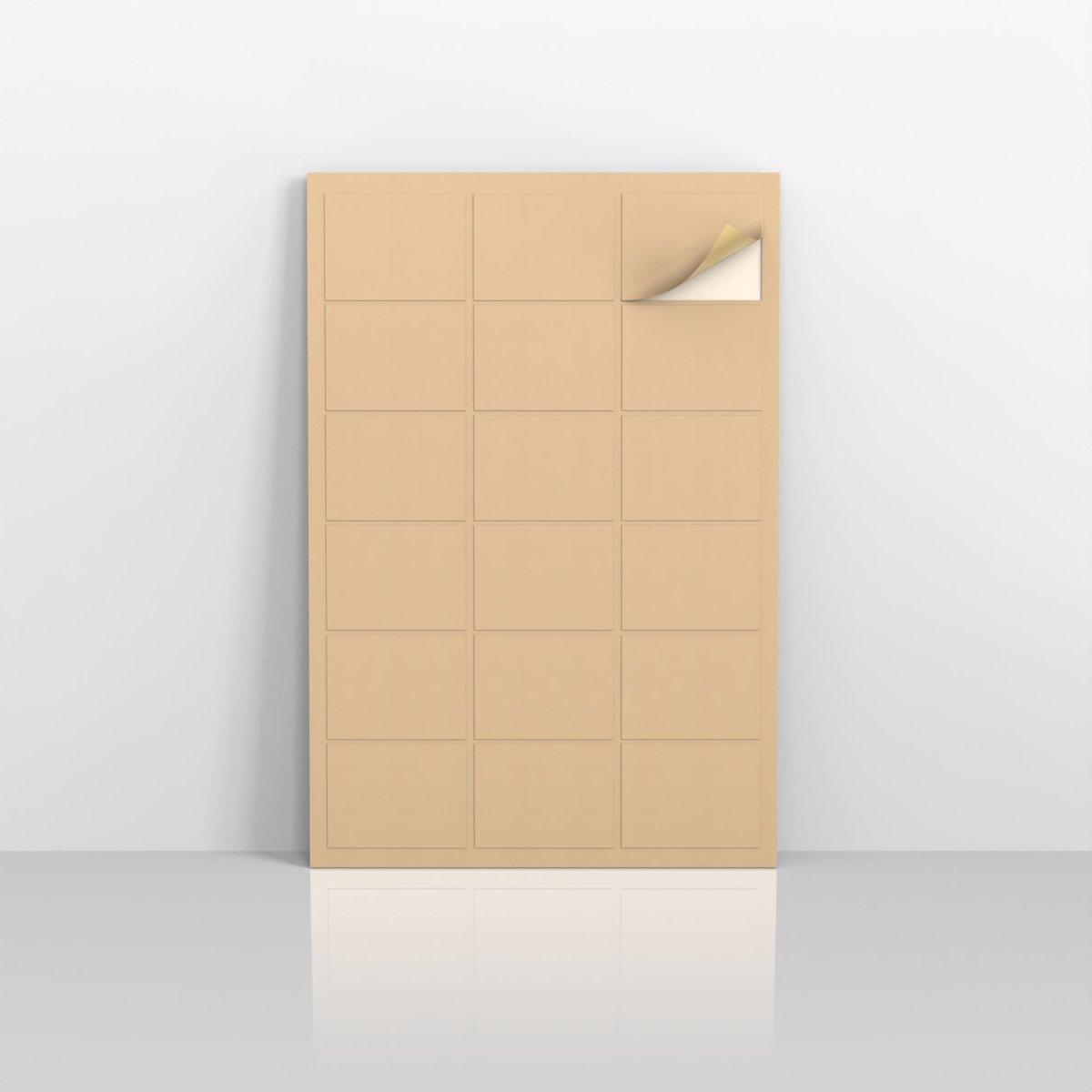 Rectangular Labels - Kraft 100% Eco 62 x 42mm