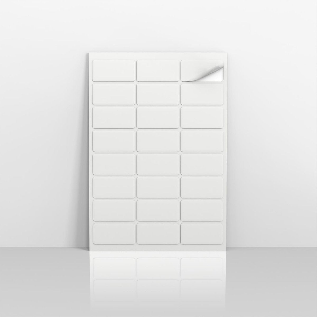 Rectangular Labels - Diamond White 64 x 34mm