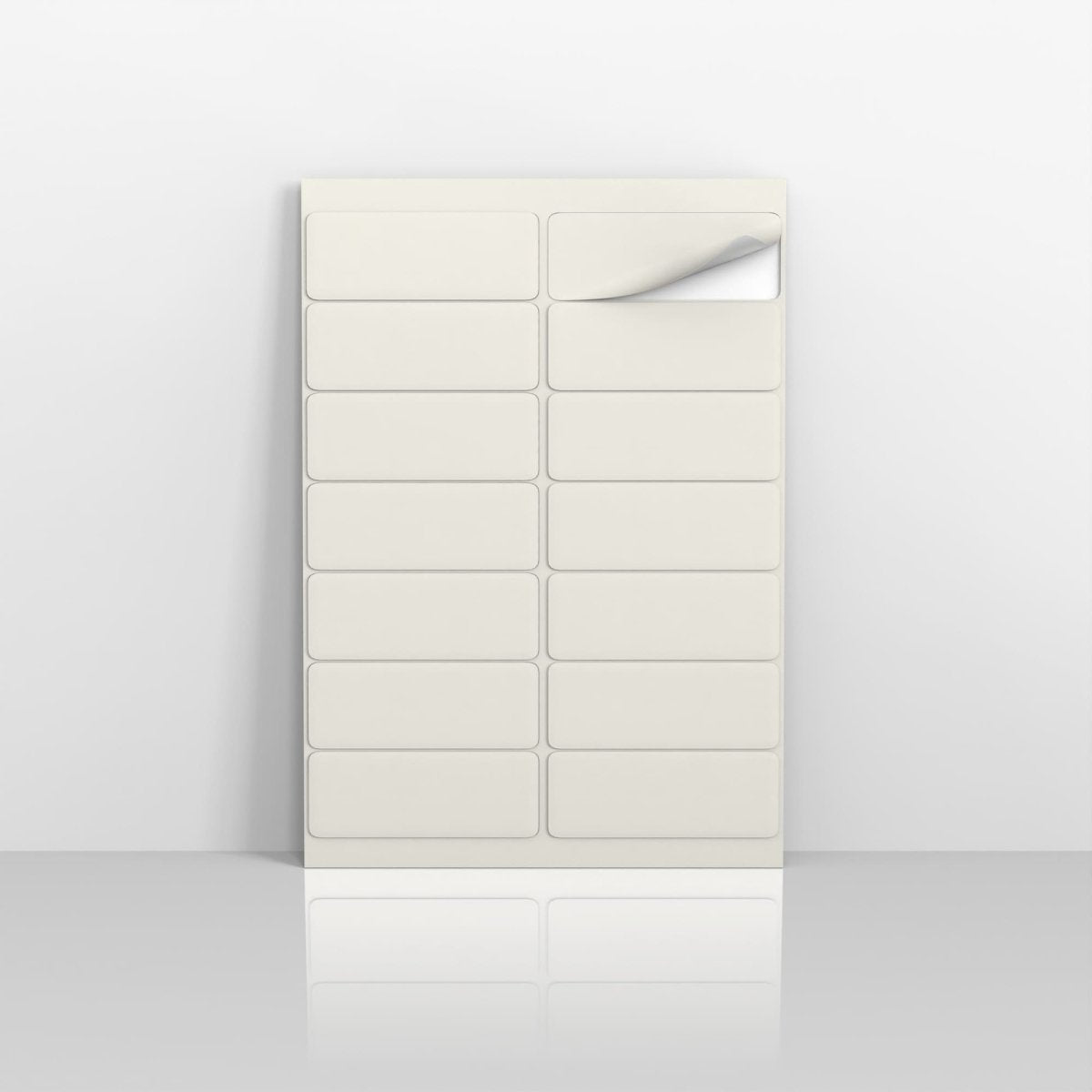 Rectangular Labels - White 100% Eco 99 x 38mm