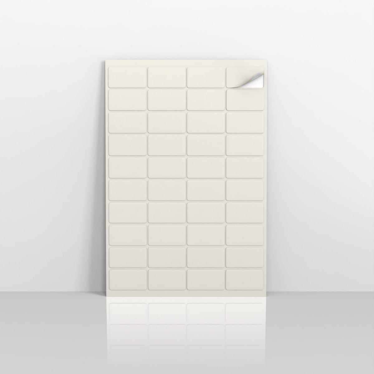 Rectangular Labels - White 100% Eco 46 x 25mm