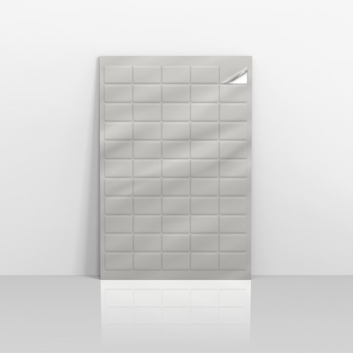 Rectangular Labels - Silver 36 x 22mm