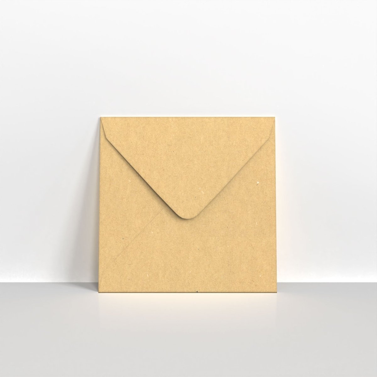 Recycled Kraft Fleck V Flap Envelopes - Square - 130 x 130mm