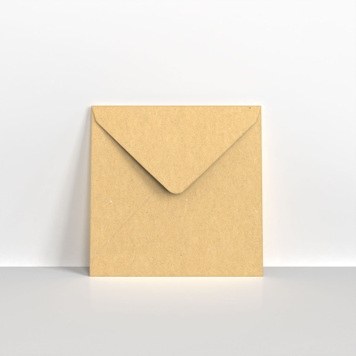 Recycled Kraft Fleck V Flap Envelopes - 110gsm Square - 140 x 140mm