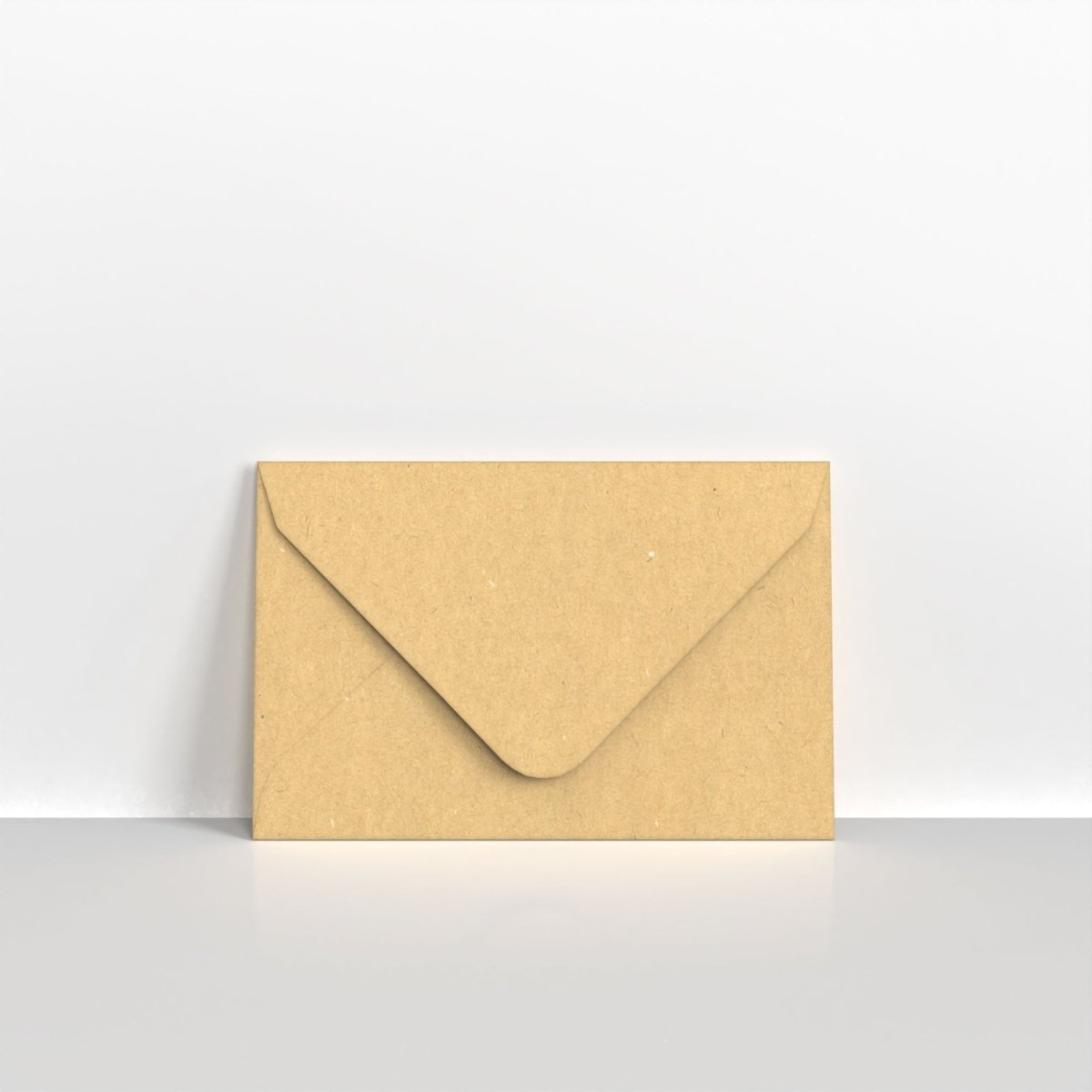 Recycled Kraft Fleck V Flap Envelopes - 110gsm 62 x 94mm